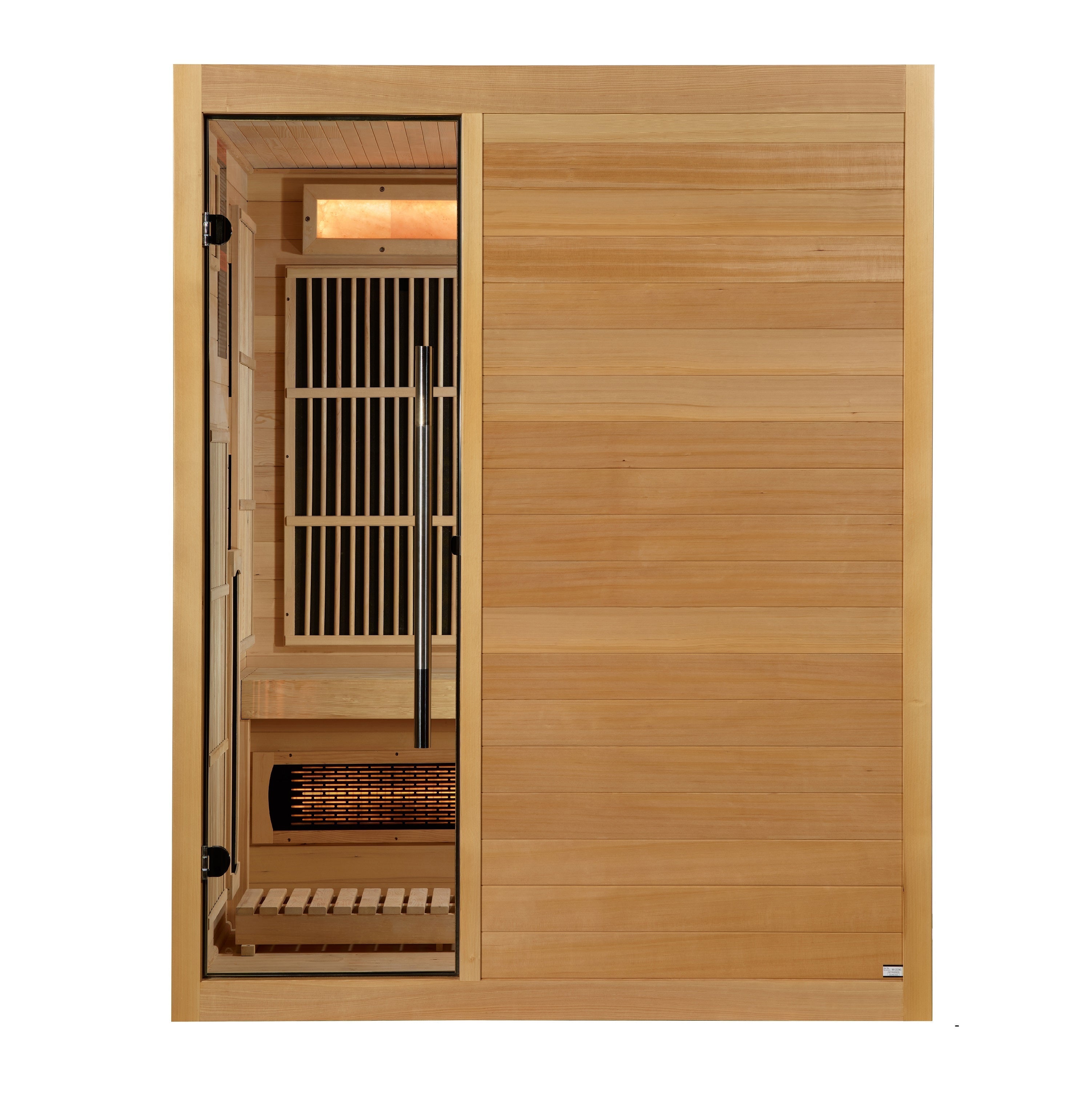 Golden Designs Soria 3-Person Hybrid Full Spectrum Infrared & Harvia Stove Sauna Golden Designs