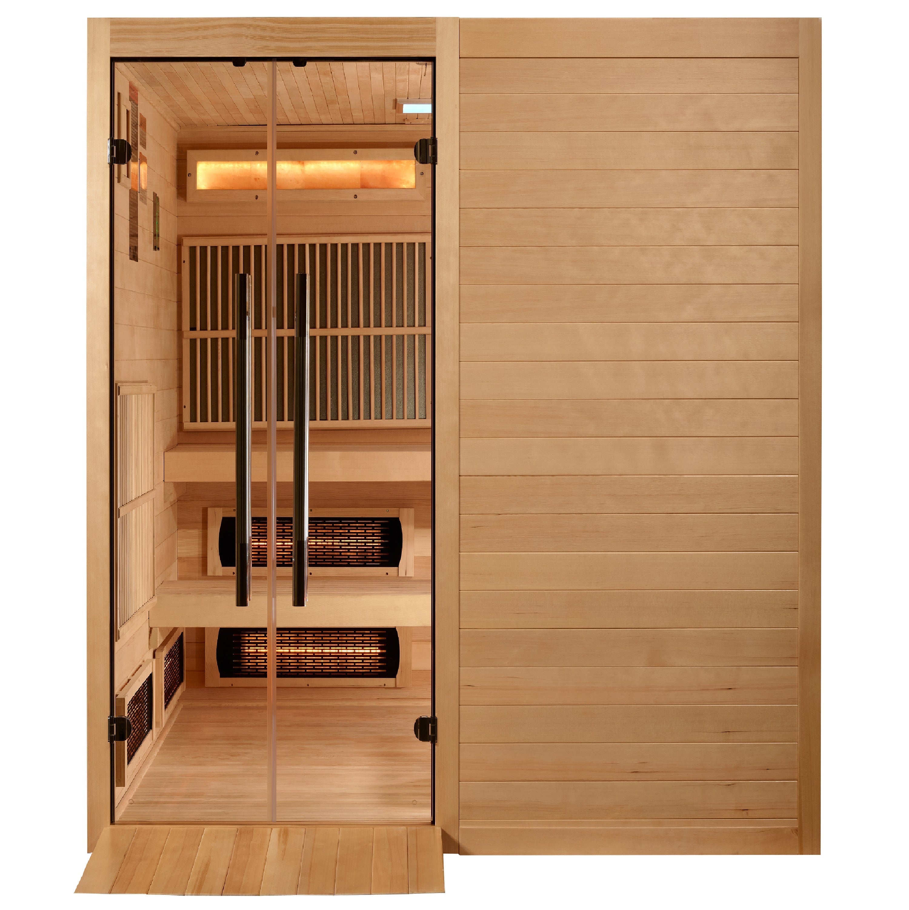 Golden Designs Toledo 6-Person Hybrid Sauna: Full Spectrum Infrared & Harvia Stove Golden Designs Inc (NA)