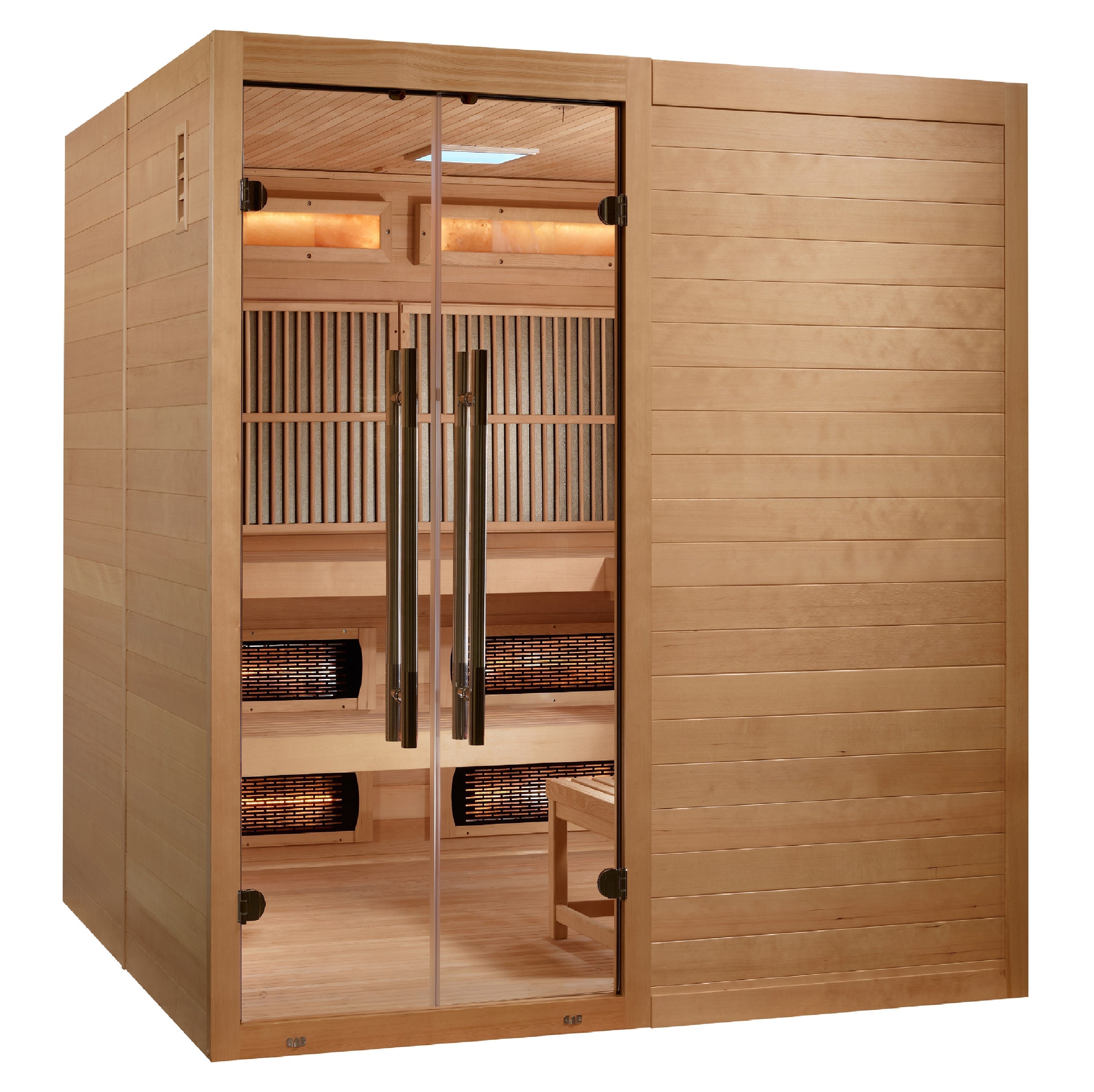 Golden Designs Toledo 6-Person Hybrid Sauna: Full Spectrum Infrared & Harvia Stove Golden Designs Inc (NA)
