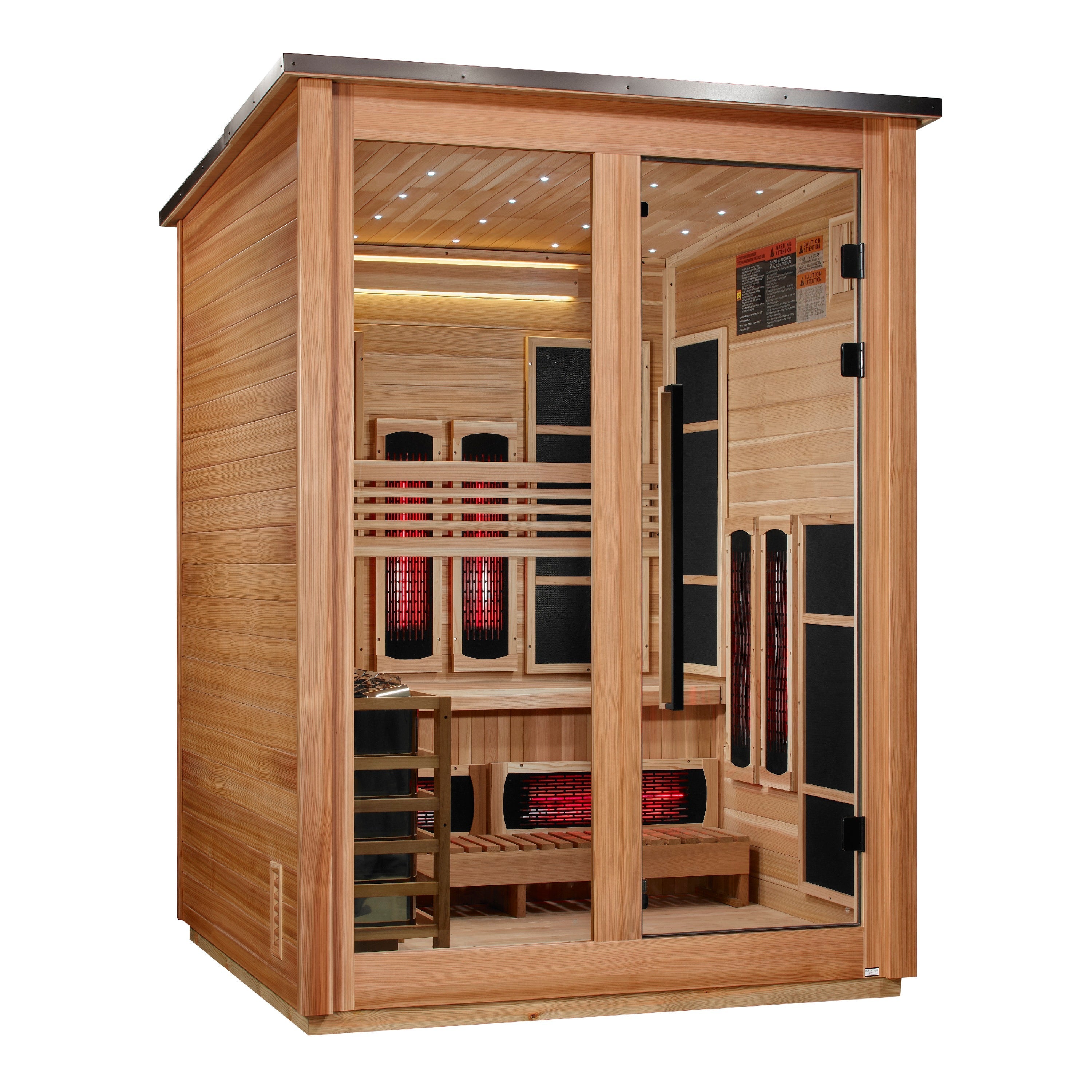 Golden Designs Loviisa 3 Person Hybrid Outdoor Sauna GDI-8523-02 Golden Designs Inc (NA)