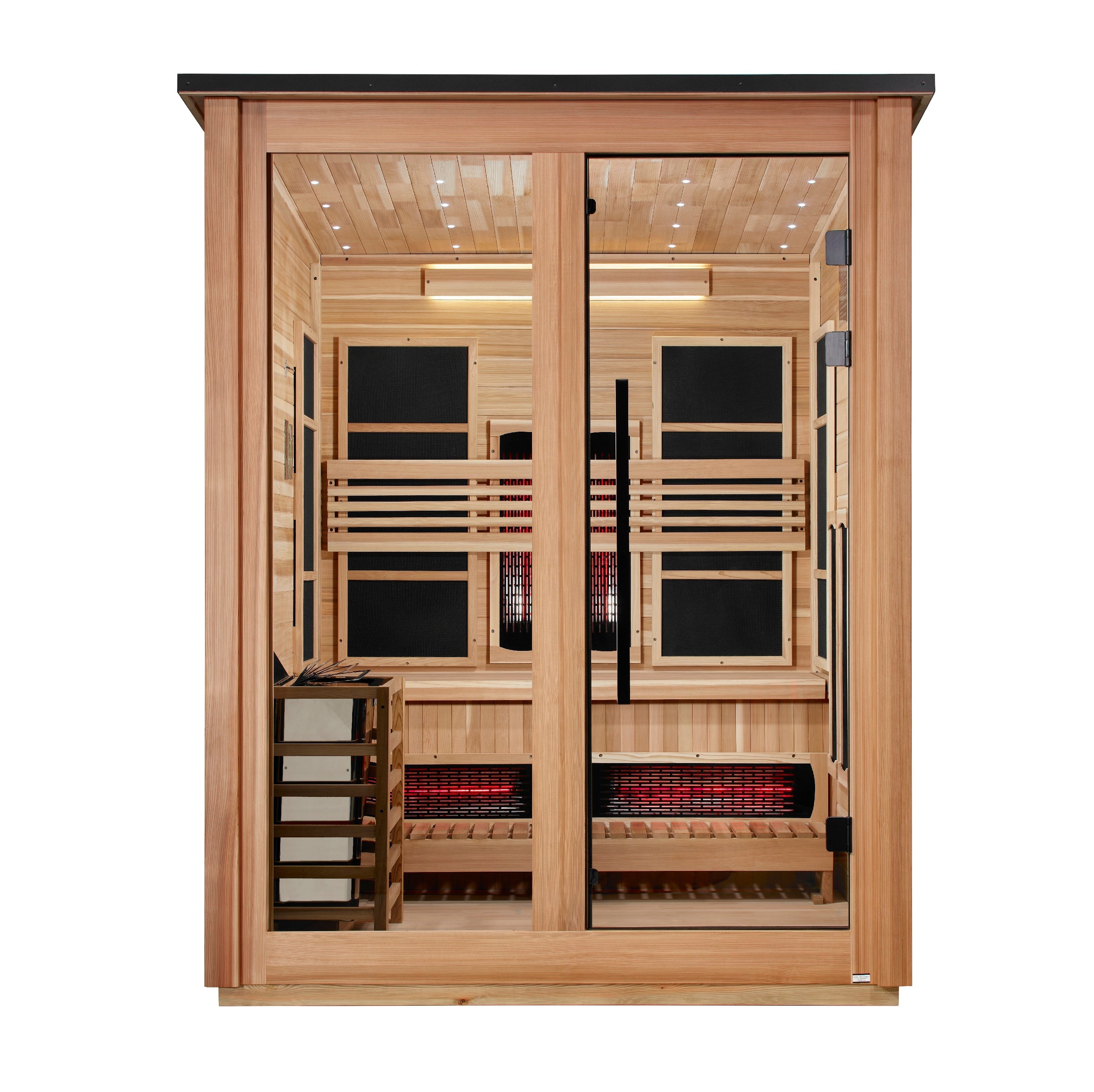Golden Designs Loviisa 3 Person Hybrid Outdoor Sauna GDI-8523-02 Golden Designs Inc (NA)
