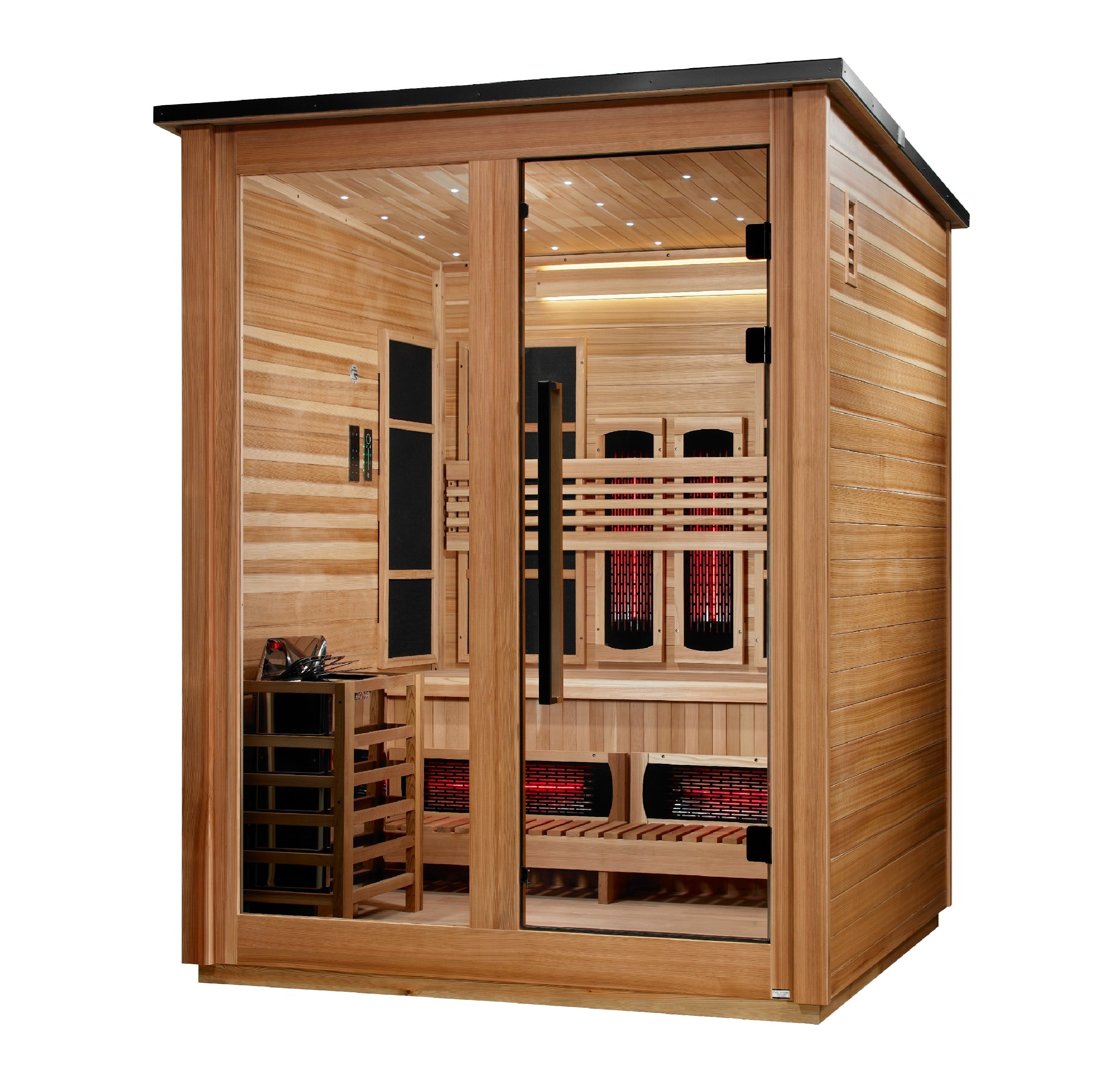 Golden Designs Loviisa 3 Person Hybrid Outdoor Sauna GDI-8523-02 Golden Designs Inc (NA)