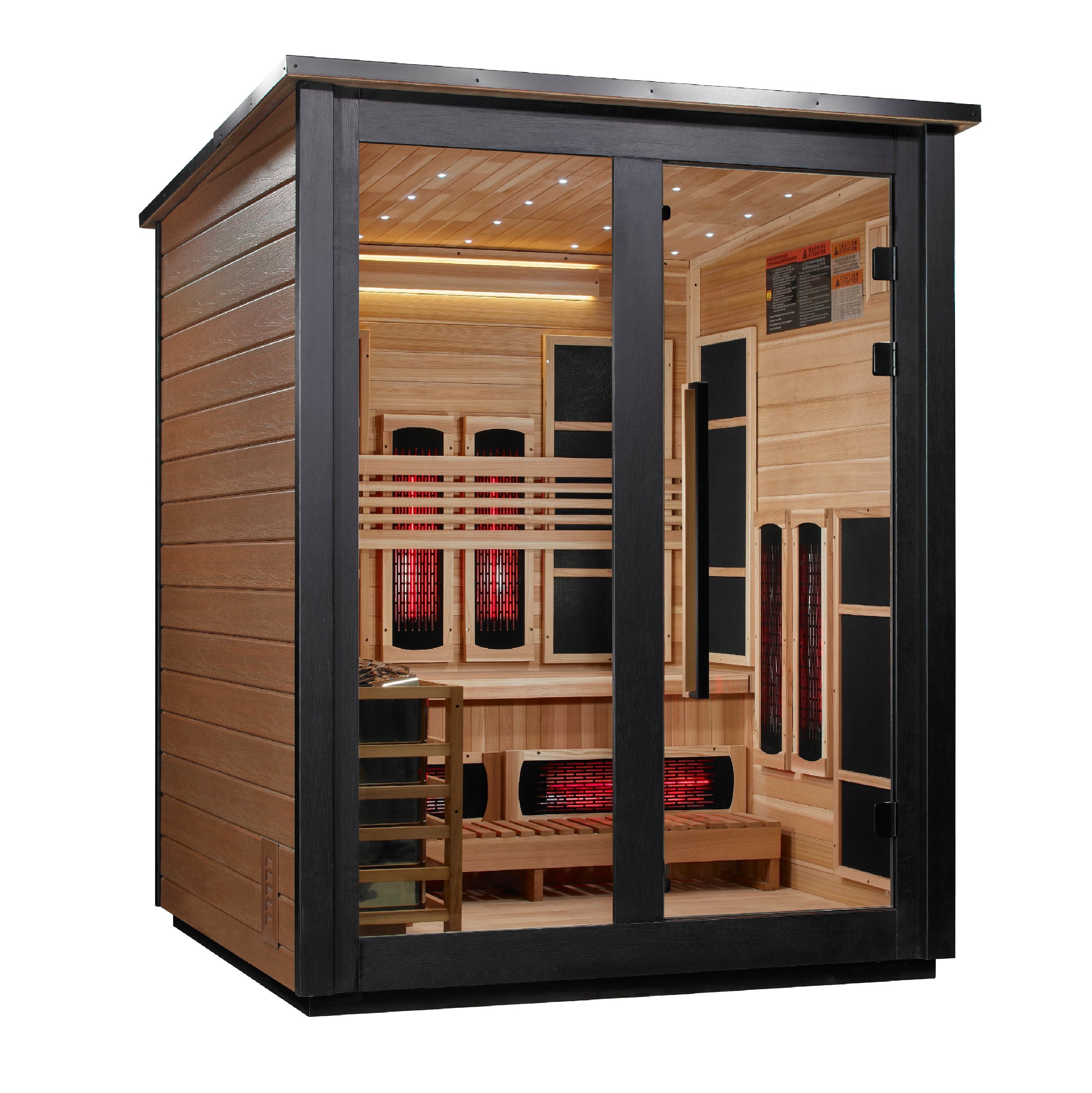 Golden Designs Loviisa 3 Person Hybrid Outdoor Sauna GDI-8523-03 Golden Designs Inc (NA)