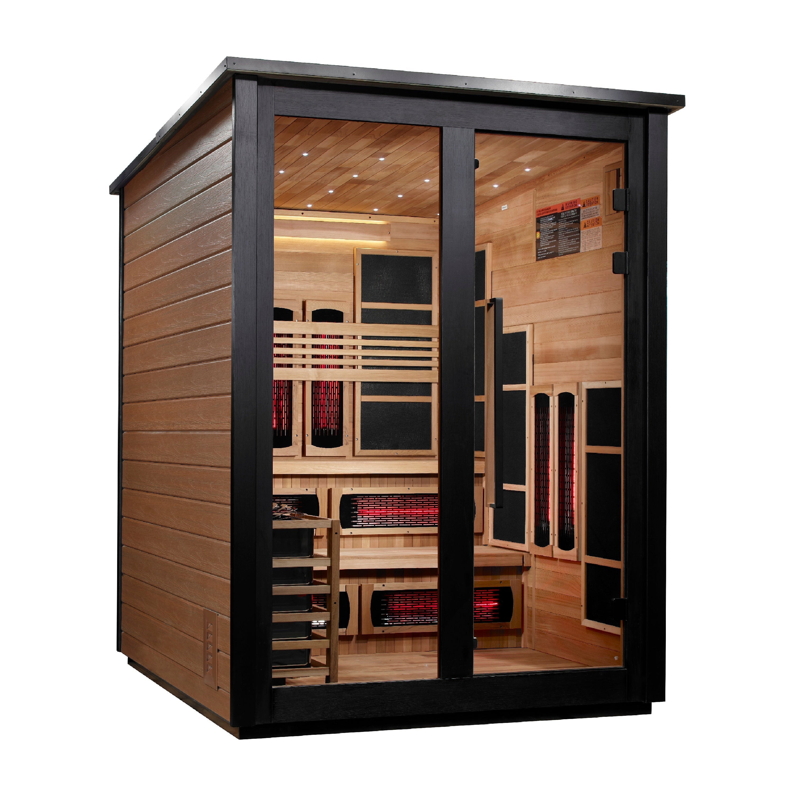 Golden Designs Kaskinen 6 Person Hybrid Outdoor Sauna Golden Designs Inc (NA)