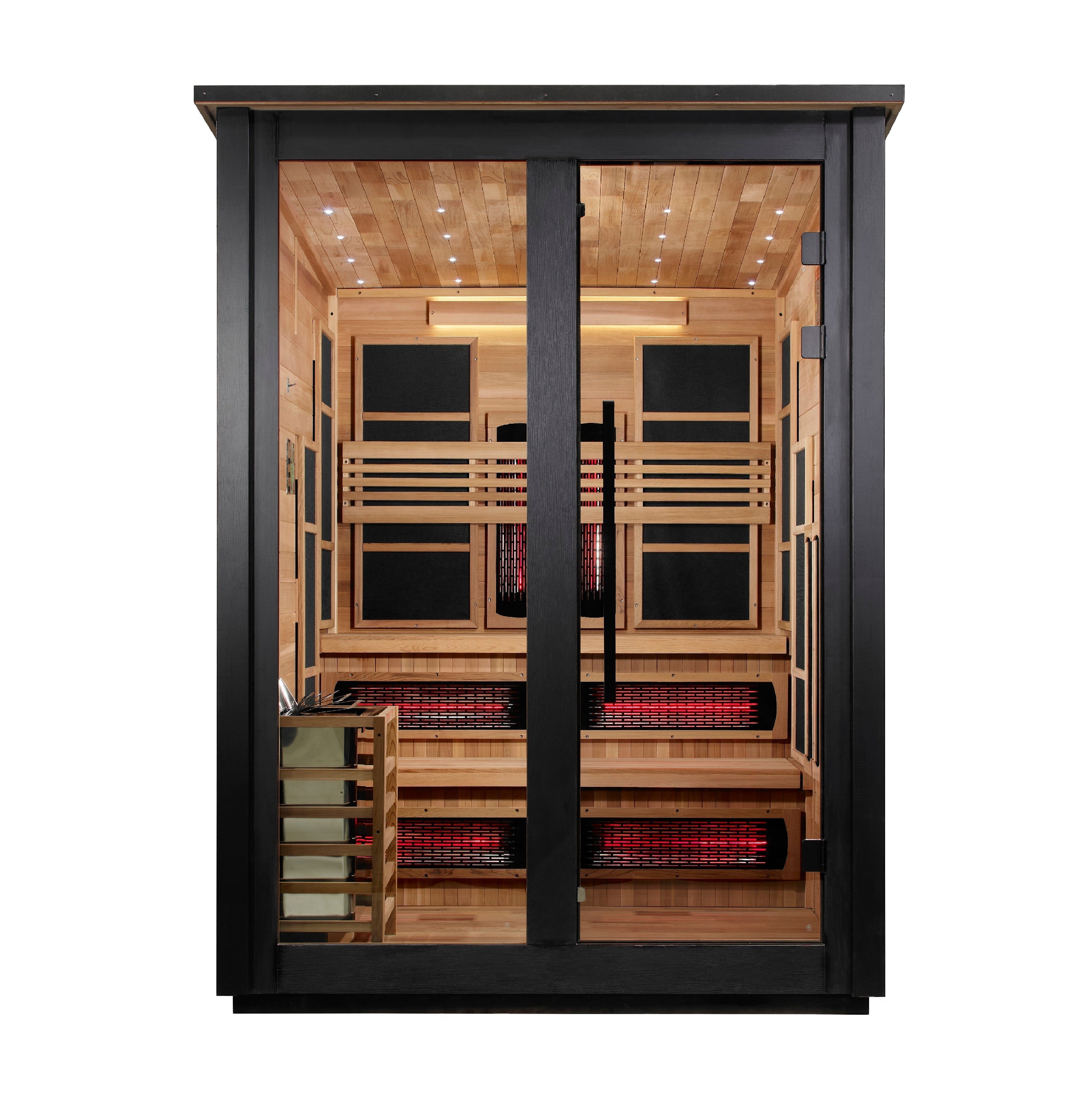 Golden Designs Kaskinen 6 Person Hybrid Outdoor Sauna Golden Designs Inc (NA)