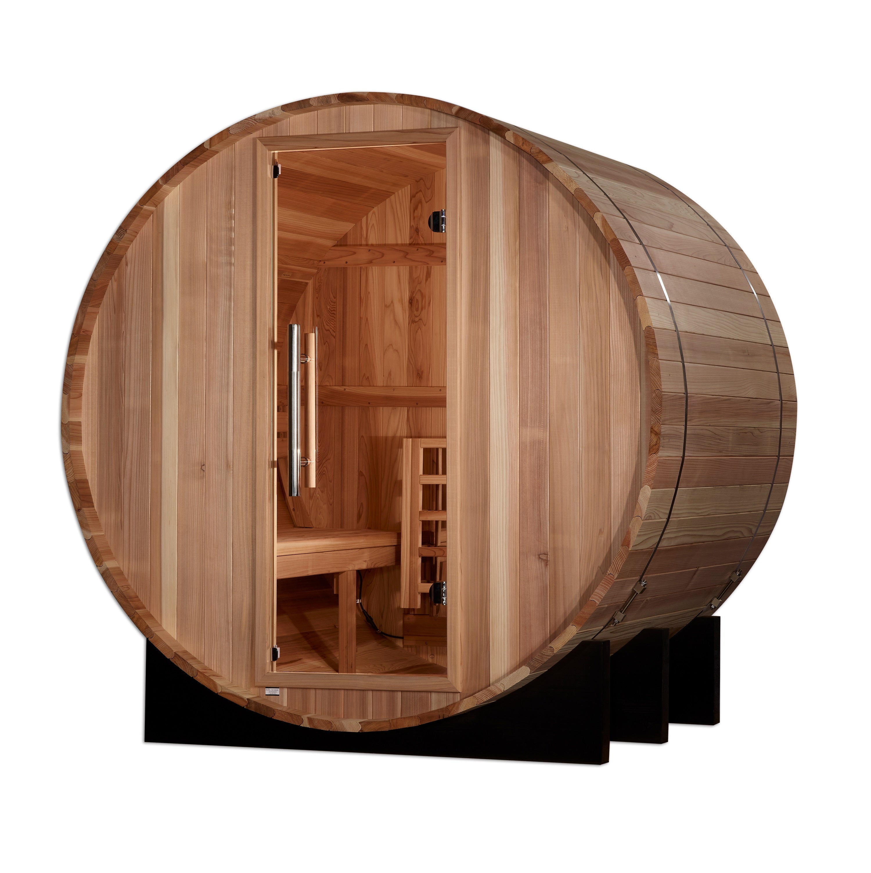 Golden Designs St. Moritz 2 Person Barrel Traditional Sauna - Pacific Cedar Wood Golden Designs Inc