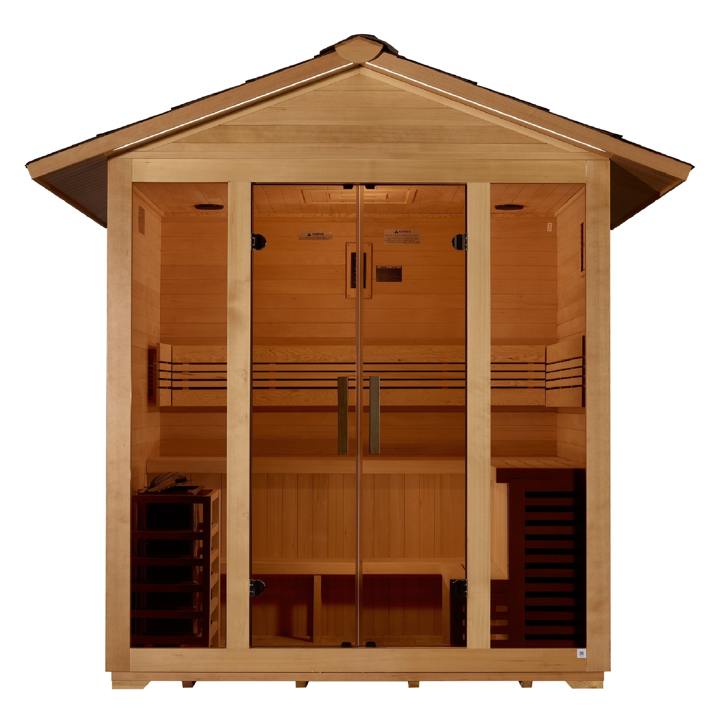 Golden Designs Vorarlberg 5-Person Traditional Outdoor Sauna with 8kW Stove Golden Designs Inc (NA)