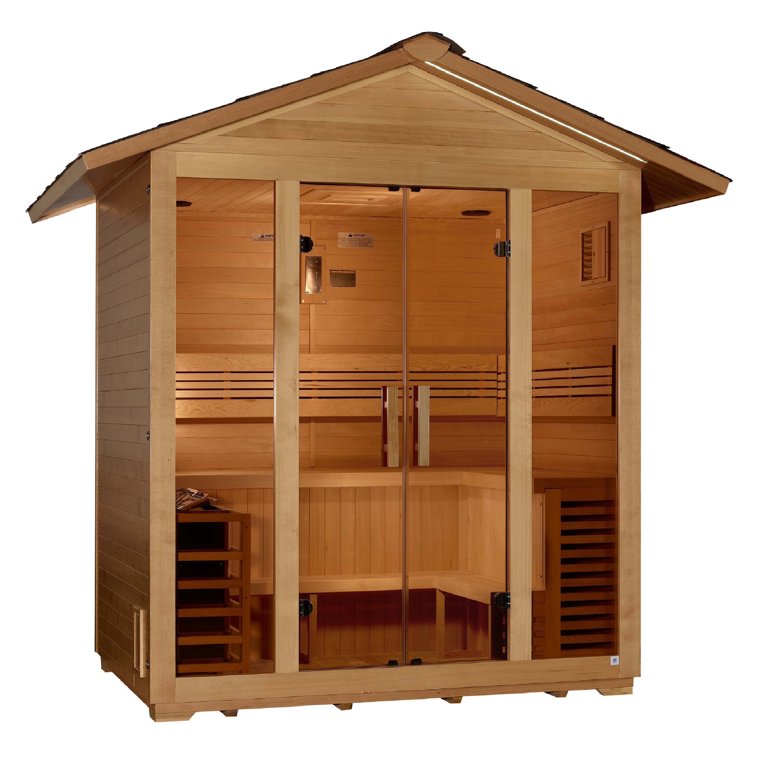 Golden Designs Vorarlberg 5-Person Traditional Outdoor Sauna with 8kW Stove Golden Designs Inc (NA)