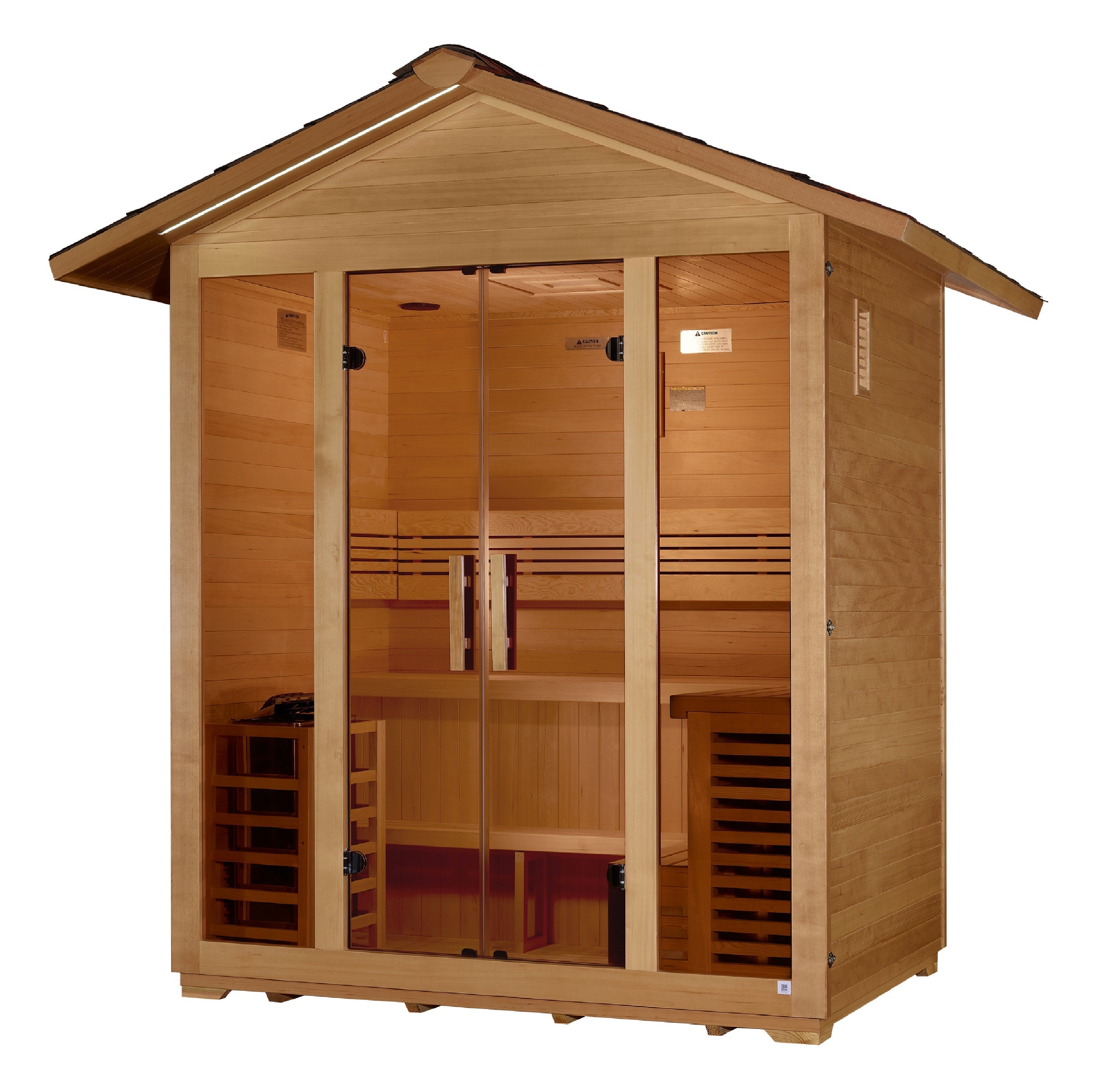 Golden Designs Vorarlberg 5-Person Traditional Outdoor Sauna with 8kW Stove Golden Designs Inc (NA)