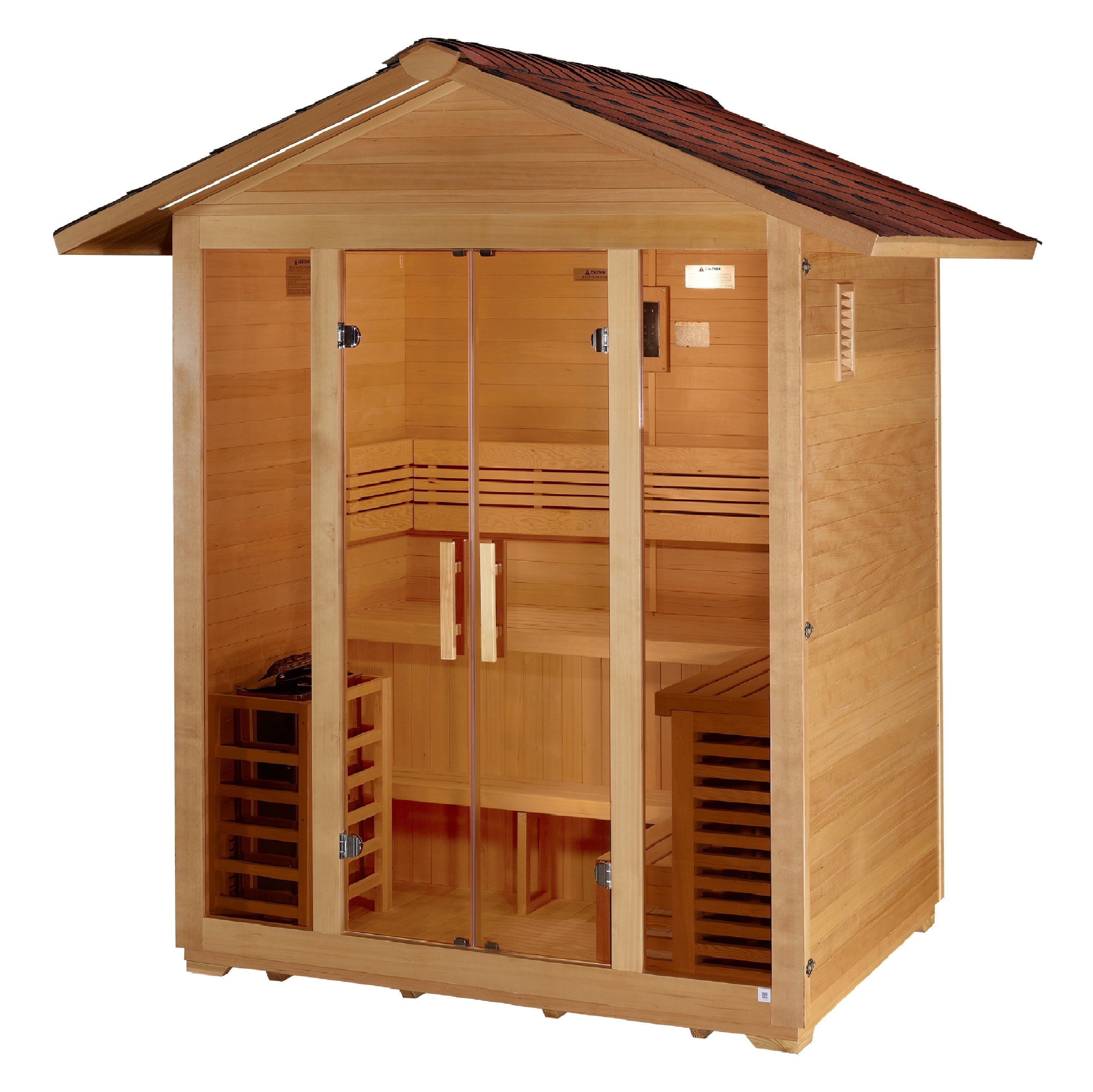 Golden Designs Vorarlberg 5-Person Traditional Outdoor Sauna with 8kW Stove Golden Designs Inc (NA)