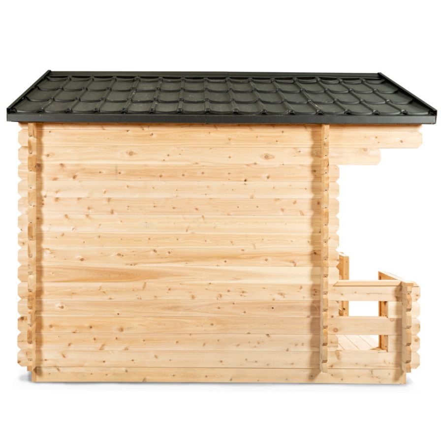 Canadian Timber Georgian Cabin Sauna With Wooden Porch Dundalk