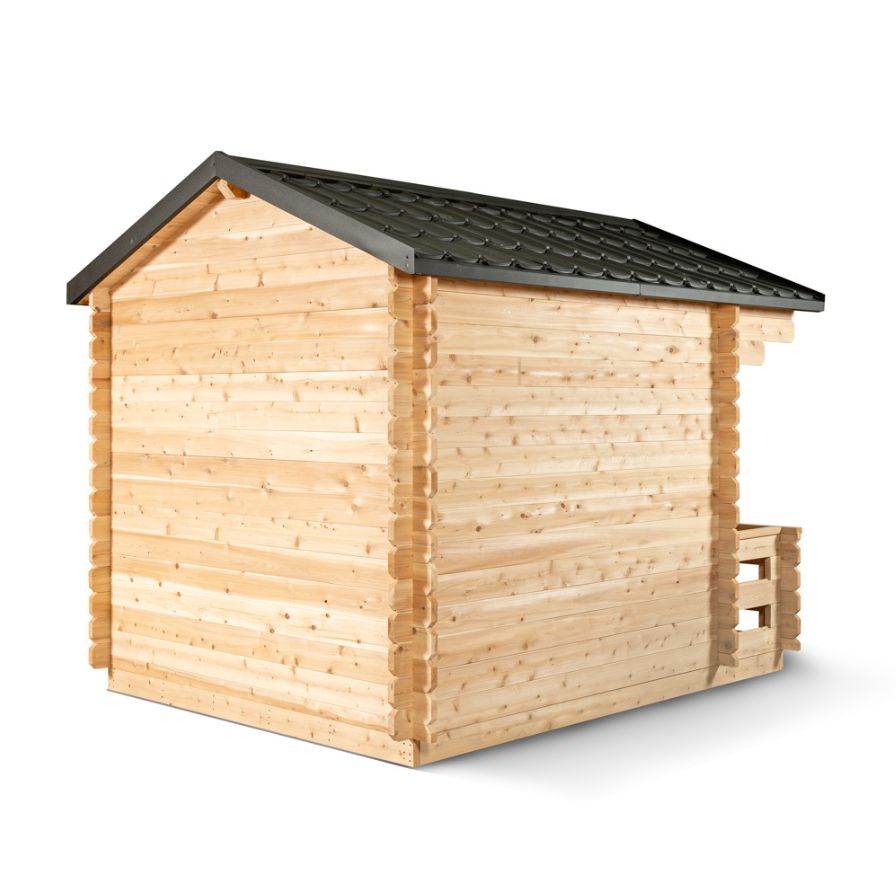 Canadian Timber Georgian Cabin Sauna With Wooden Porch Dundalk