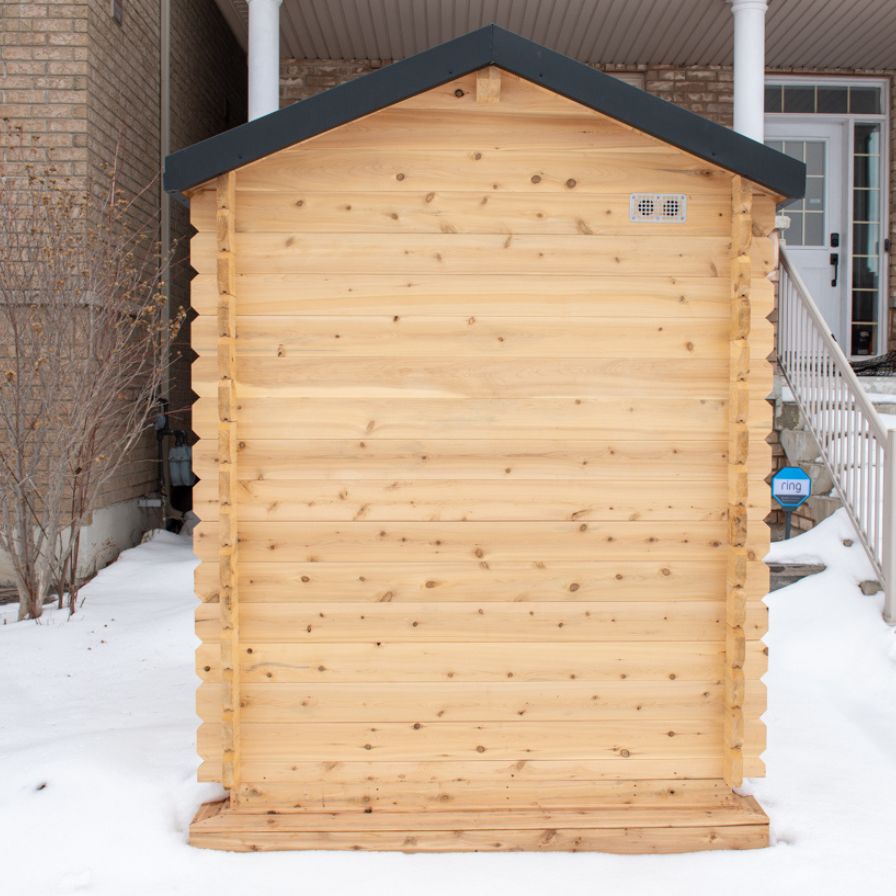 Dundalk Canadian Timber Granby Cabin Sauna 2-3 Person Outdoor Dundalk Leisurecraft