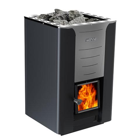 Harvia WK360 PRO Series 31kW Sauna Wood Sauna Stove Black Harvia