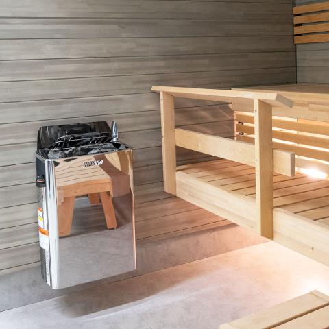 Harvia HSWS8U1B The Wall Series SW80 8kW Stainless Steel Sauna