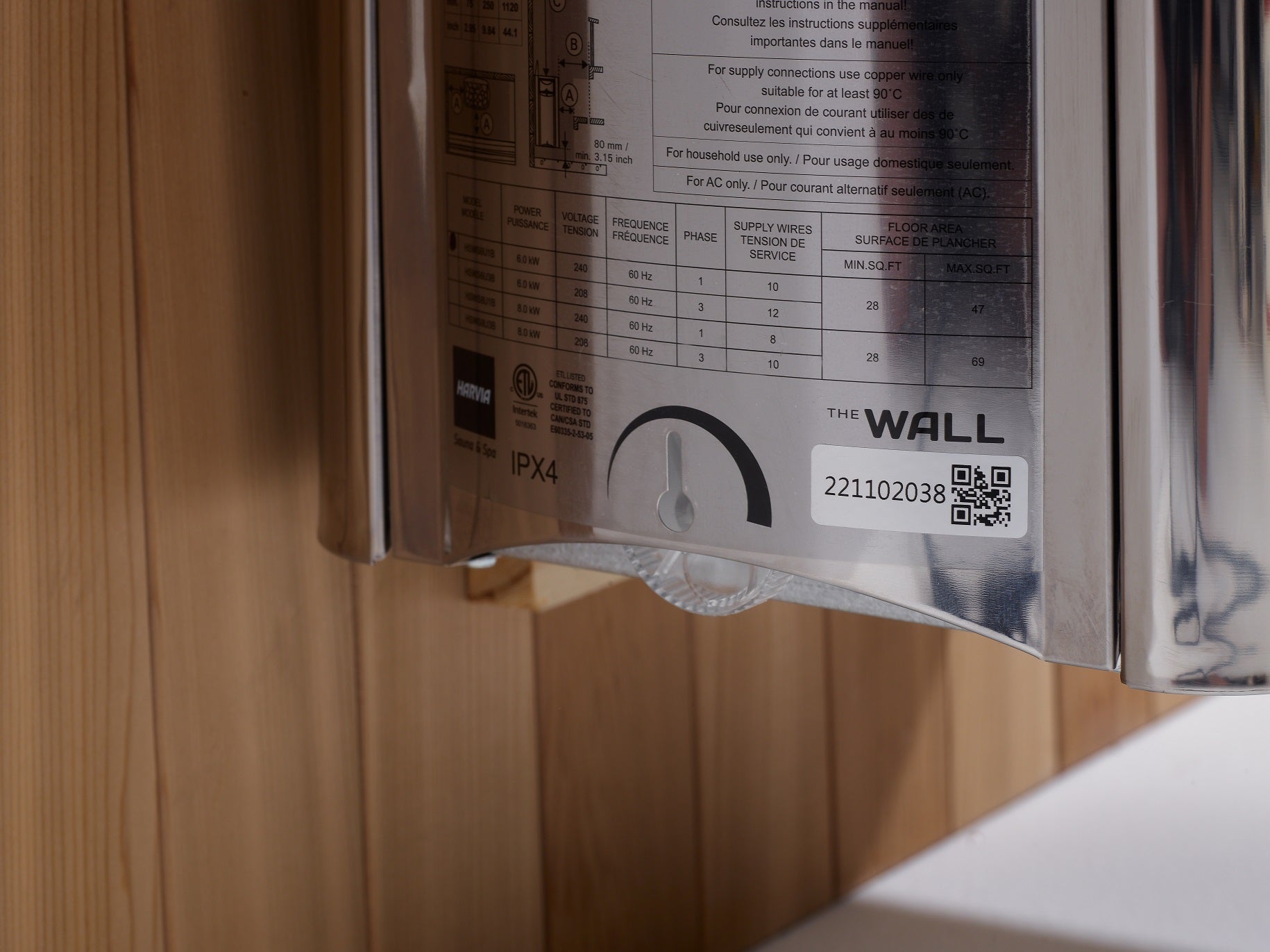 Golden Designs Forssa 3-4 Person Traditional Sauna: Hemlock & Cedar, 8kW Stove, Chromotherapy Golden Designs Inc