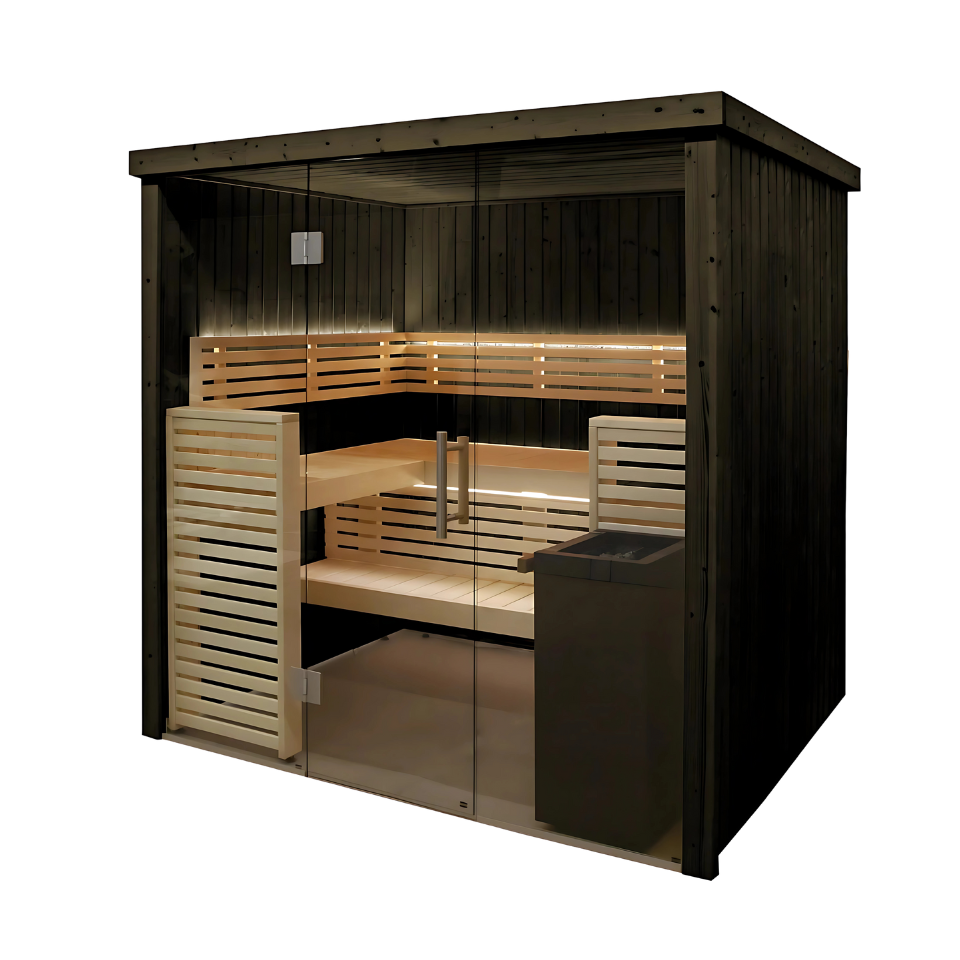 Harvia Fenix Indoor Sauna Cabin with Harvia Virta Heater Harvia