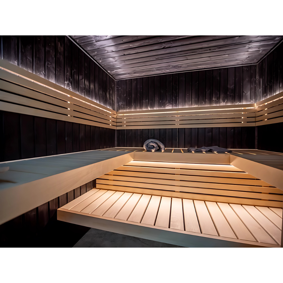 Harvia Fenix Indoor Sauna Cabin with Harvia Virta Heater Harvia