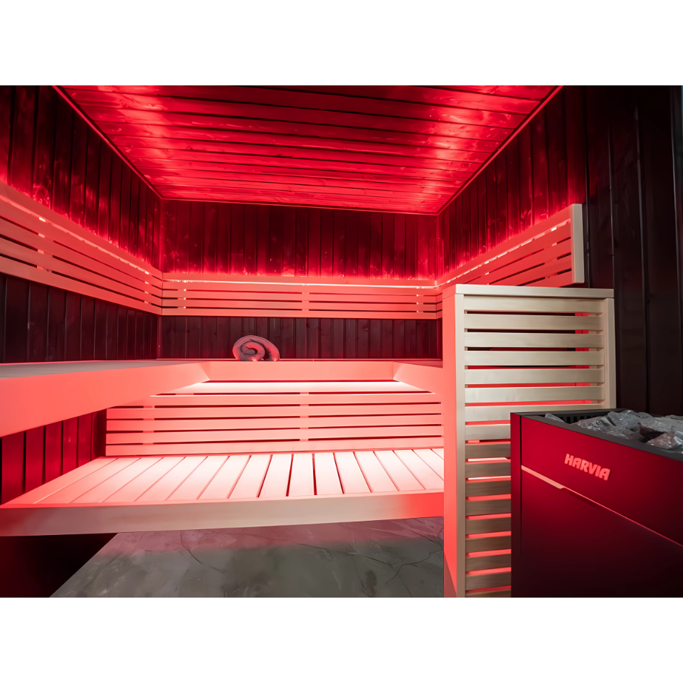 Harvia Fenix Indoor Sauna Cabin with Harvia Virta Heater Harvia