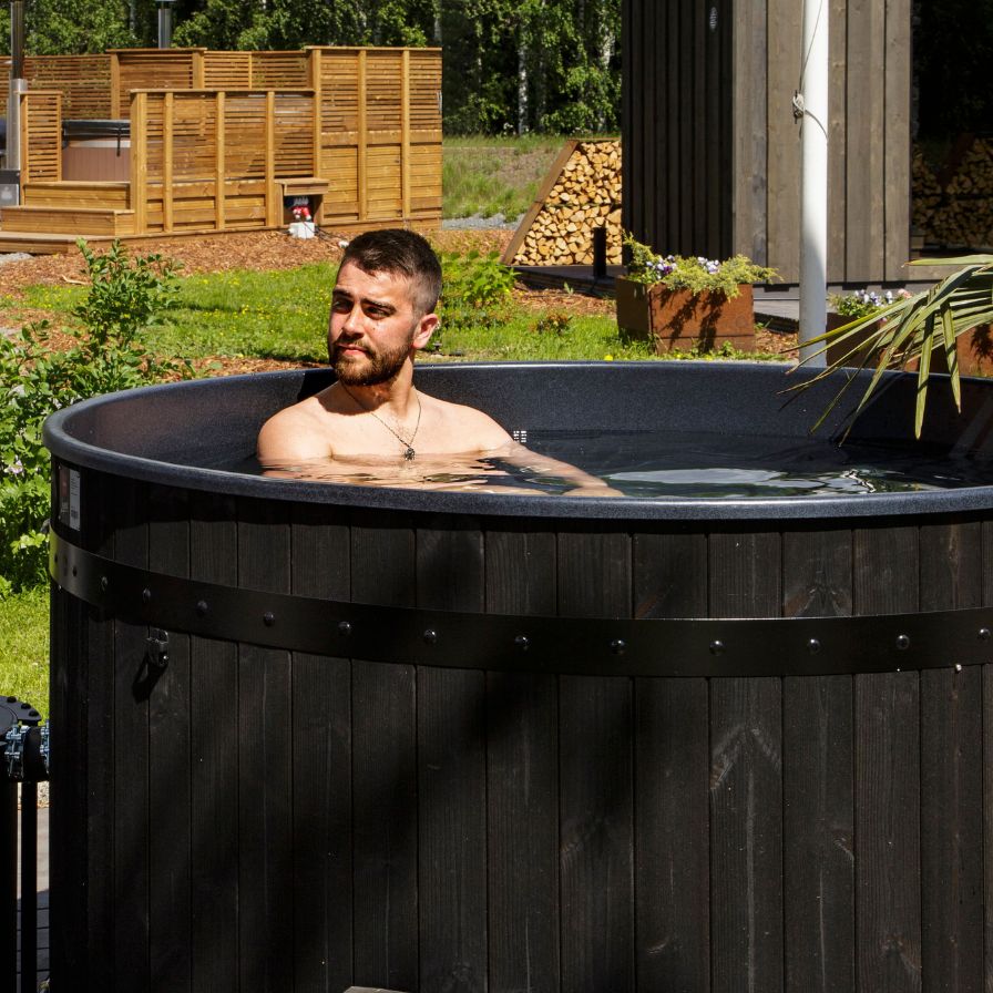 Almost Heaven Legend Dual-Temperature Wood-Fired Hot Tub and Plunge Almost Heaven - Harvia