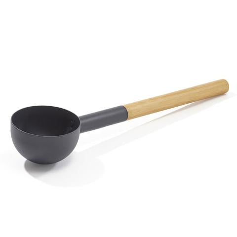 KOLO 29004 LADLE, ALUM, BAMBOO, BLACK KOLO