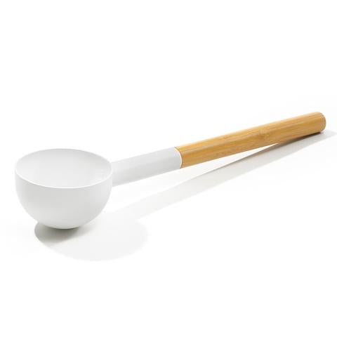 KOLO 29005 LADLE,ALUM,BAMBOO,WHITE KOLO