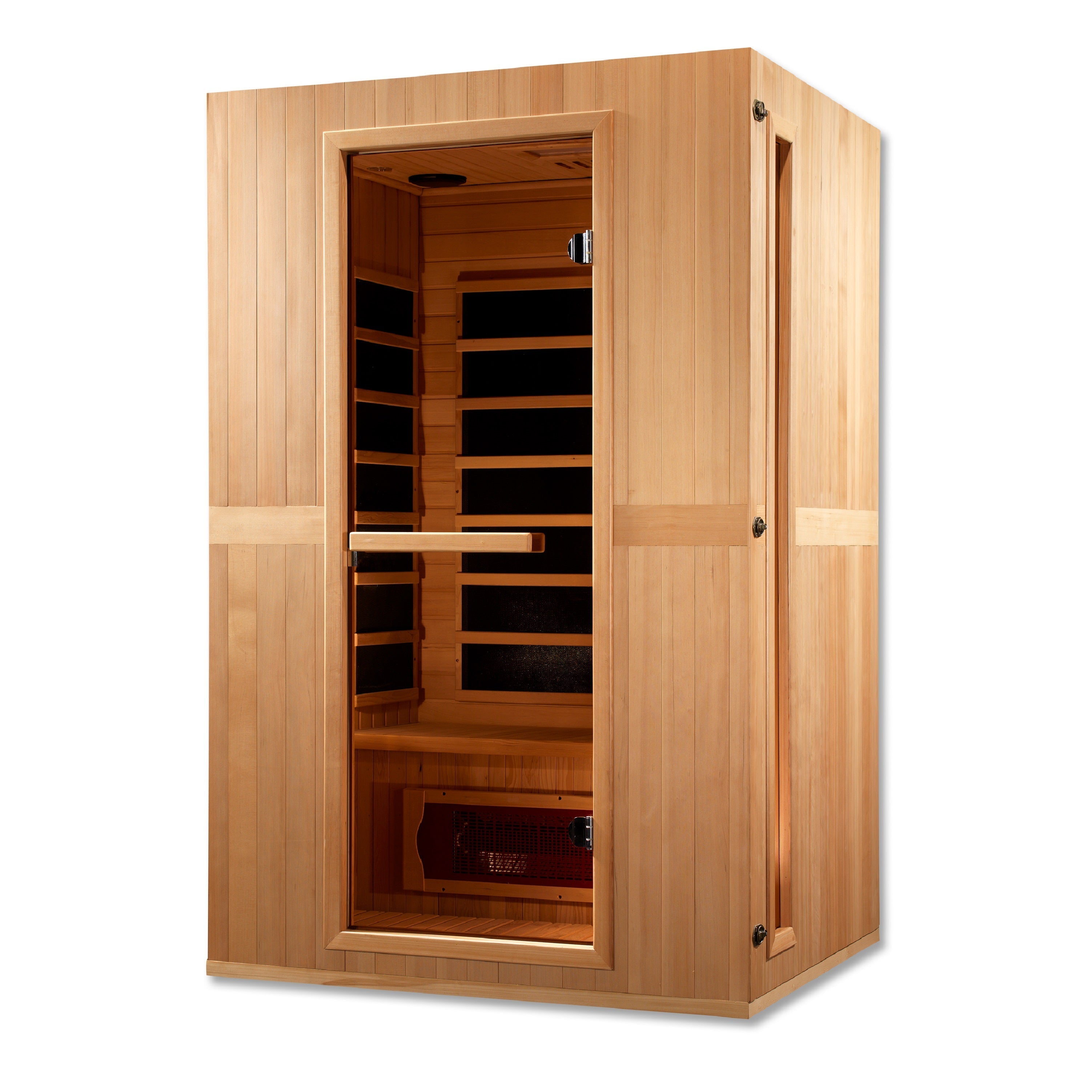 Maxxus "Serenity" Dual Tech 2 Person Low EMF FAR Infrared Hemlock Sauna Golden Designs Inc (NA)