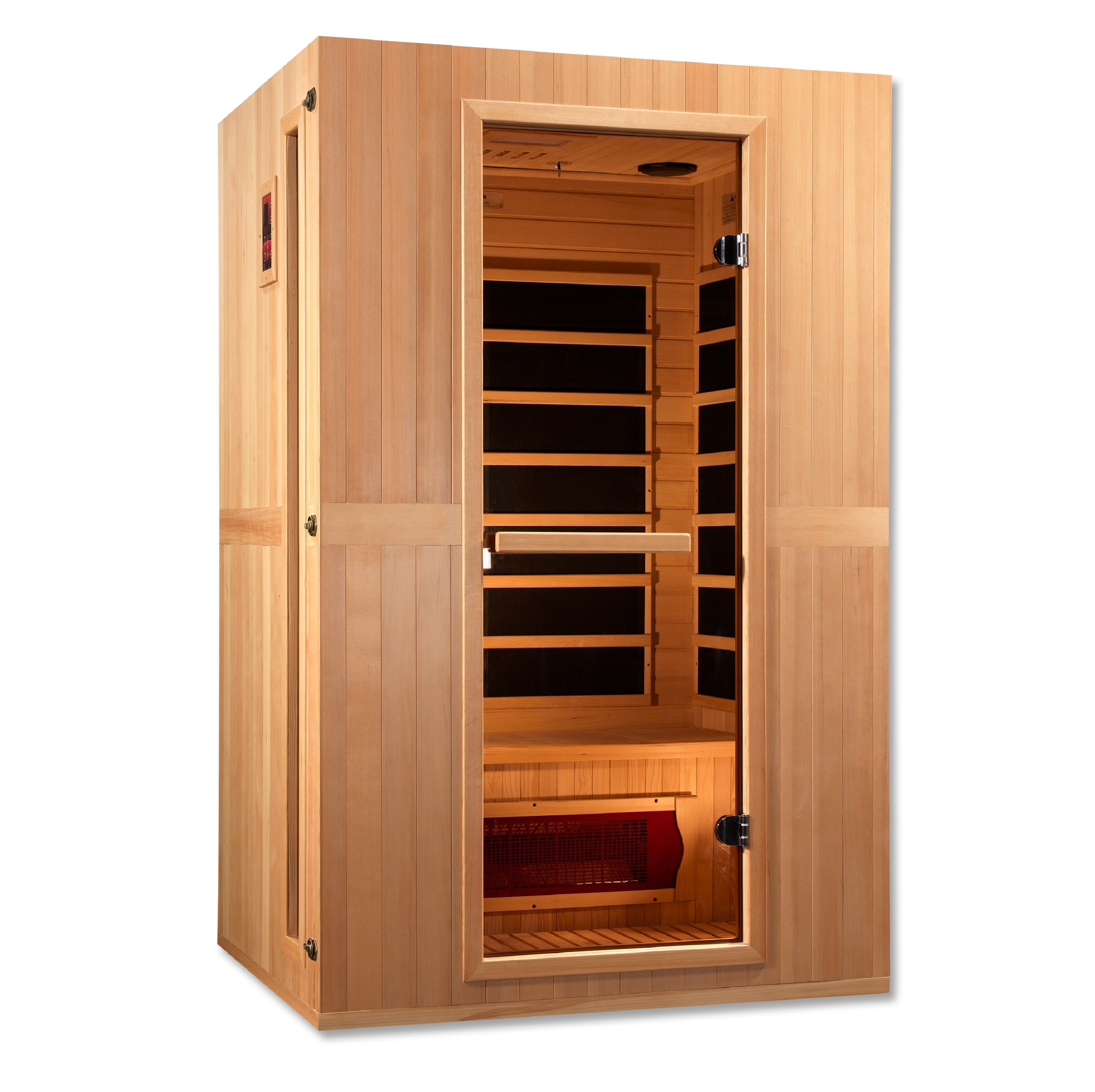 Maxxus "Serenity" Dual Tech 2 Person Low EMF FAR Infrared Hemlock Sauna Golden Designs Inc (NA)