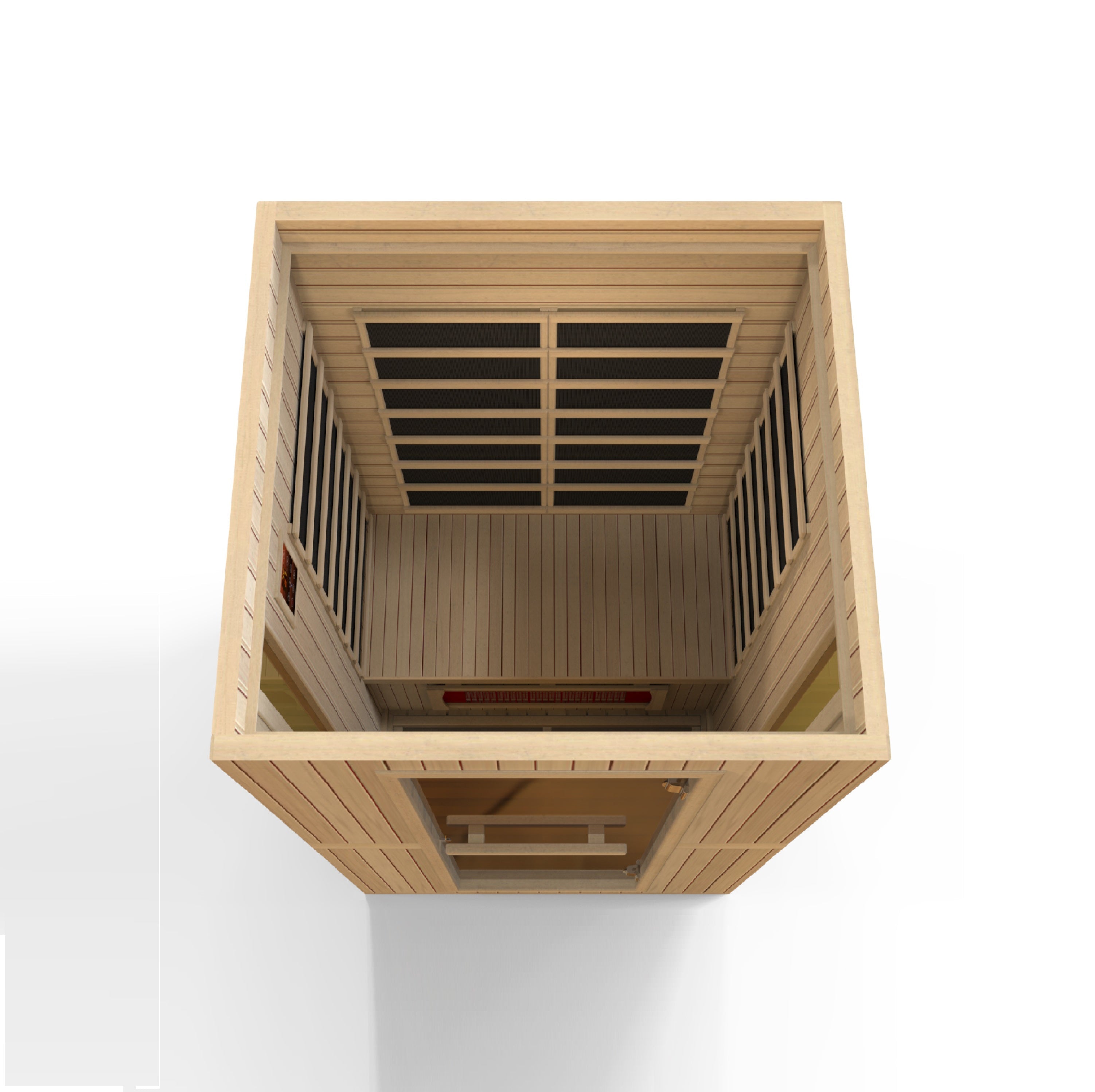 Maxxus "Serenity" Dual Tech 2 Person Low EMF FAR Infrared Hemlock Sauna Golden Designs Inc (NA)
