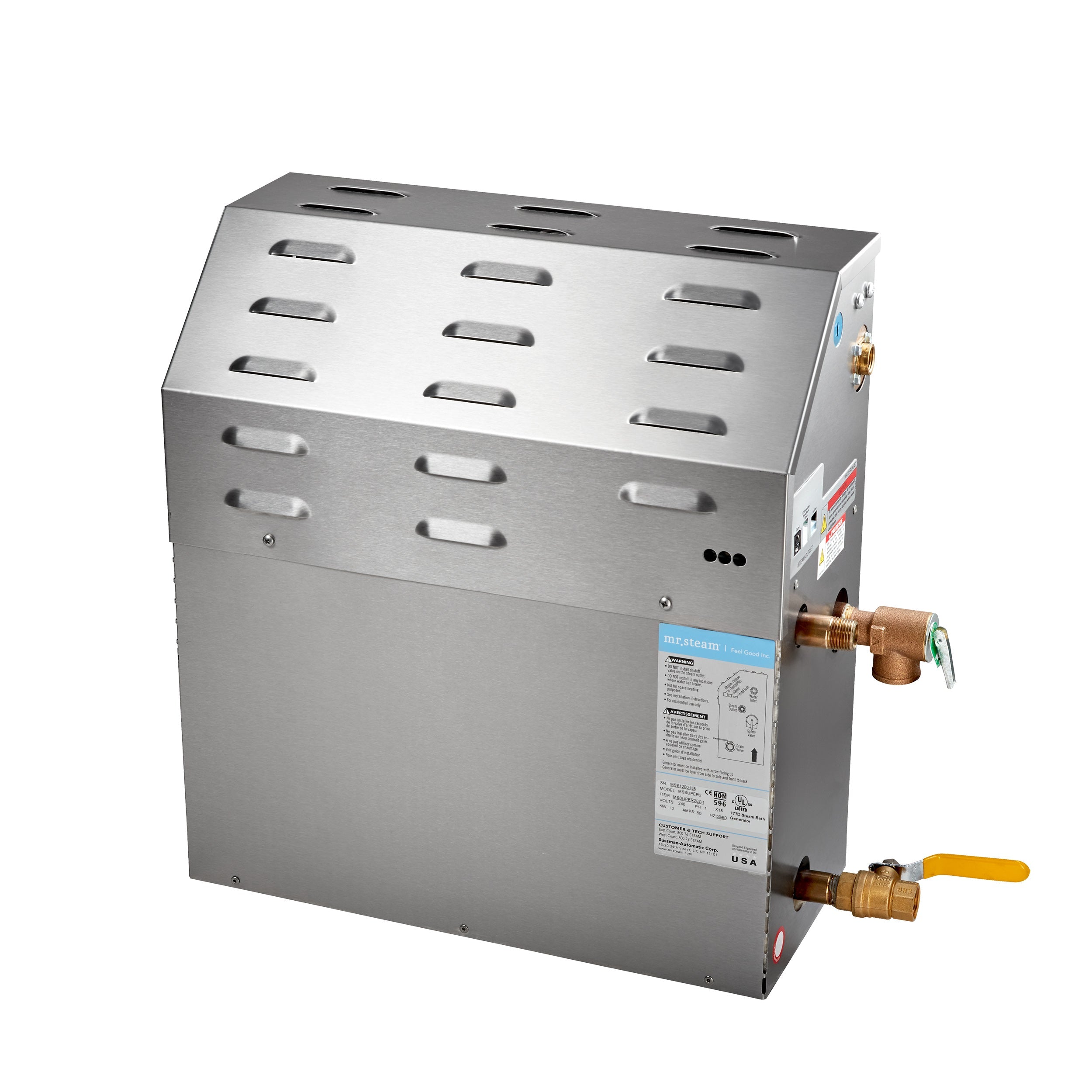 Mr. Steam MSSUPER1R2401X Super 10 kW (10000 W) Steam Shower Generator of 240 Volt & 1-Phase with Express Steam Mr. Steam