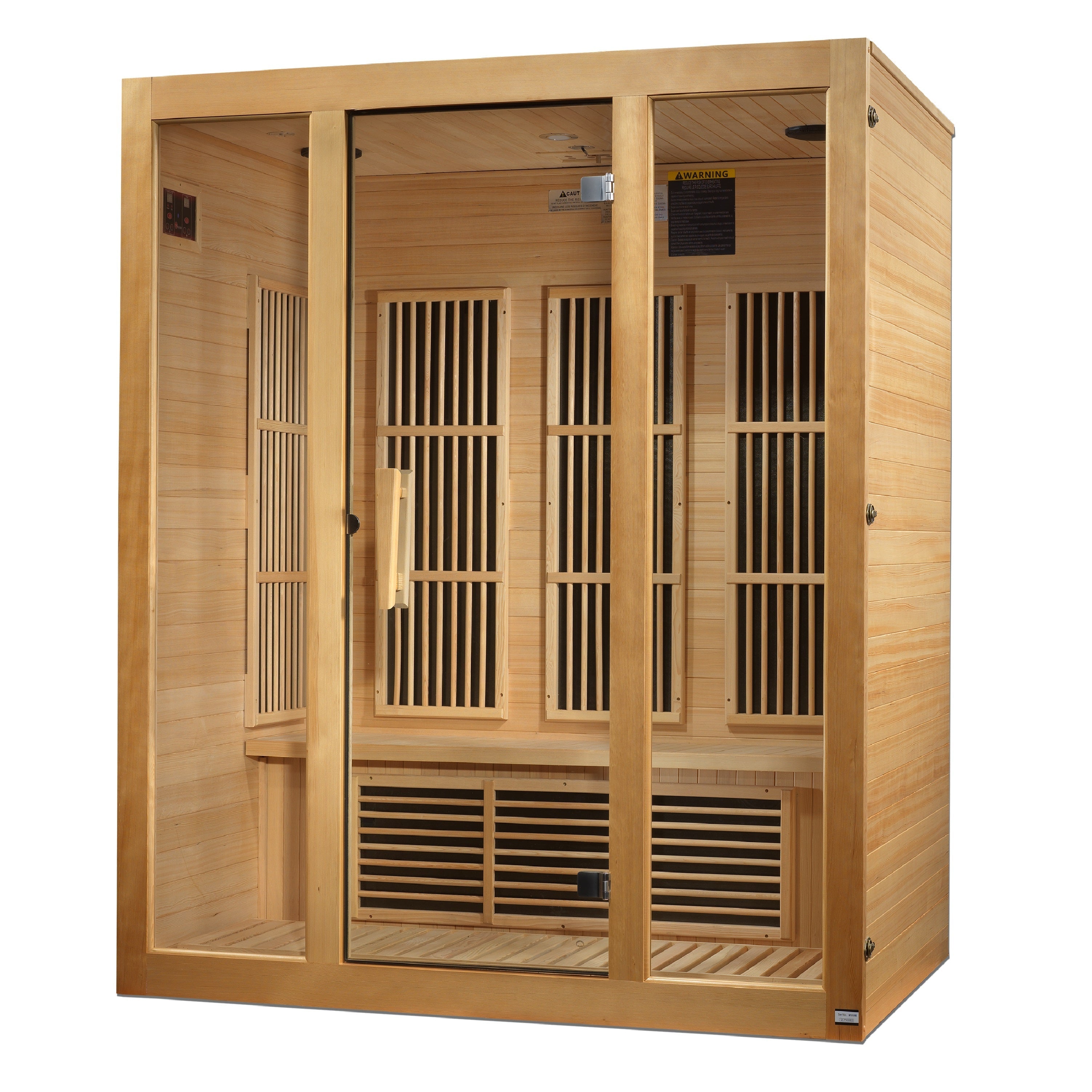 Maxxus Bellevue 3-Person Low EMF FAR Infrared Sauna with Chromotherapy & Bluetooth Maxxus