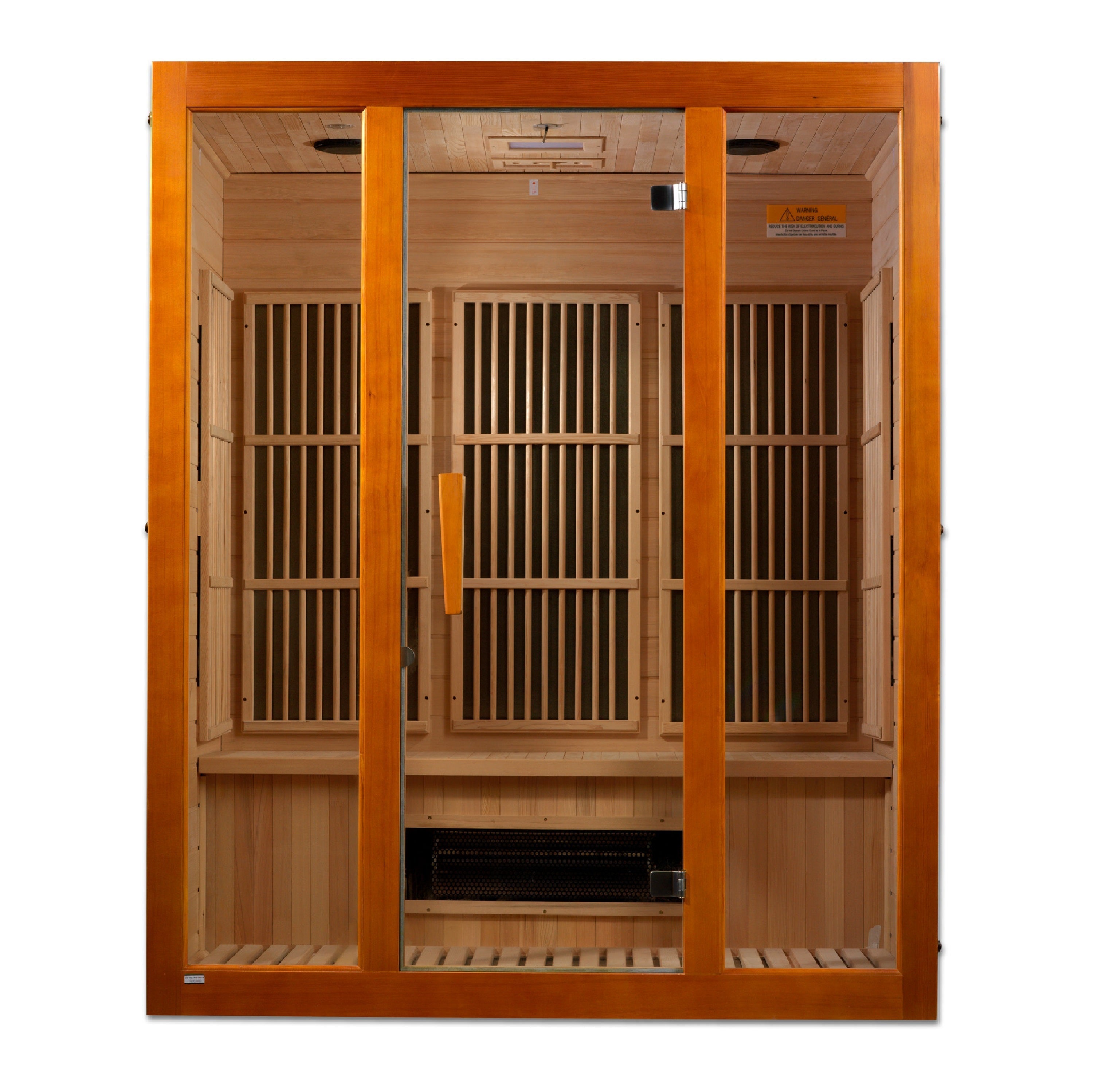 Maxxus Alpine 3-Person Low EMF FAR Infrared Sauna with Chromotherapy & Bluetooth Golden Designs Inc