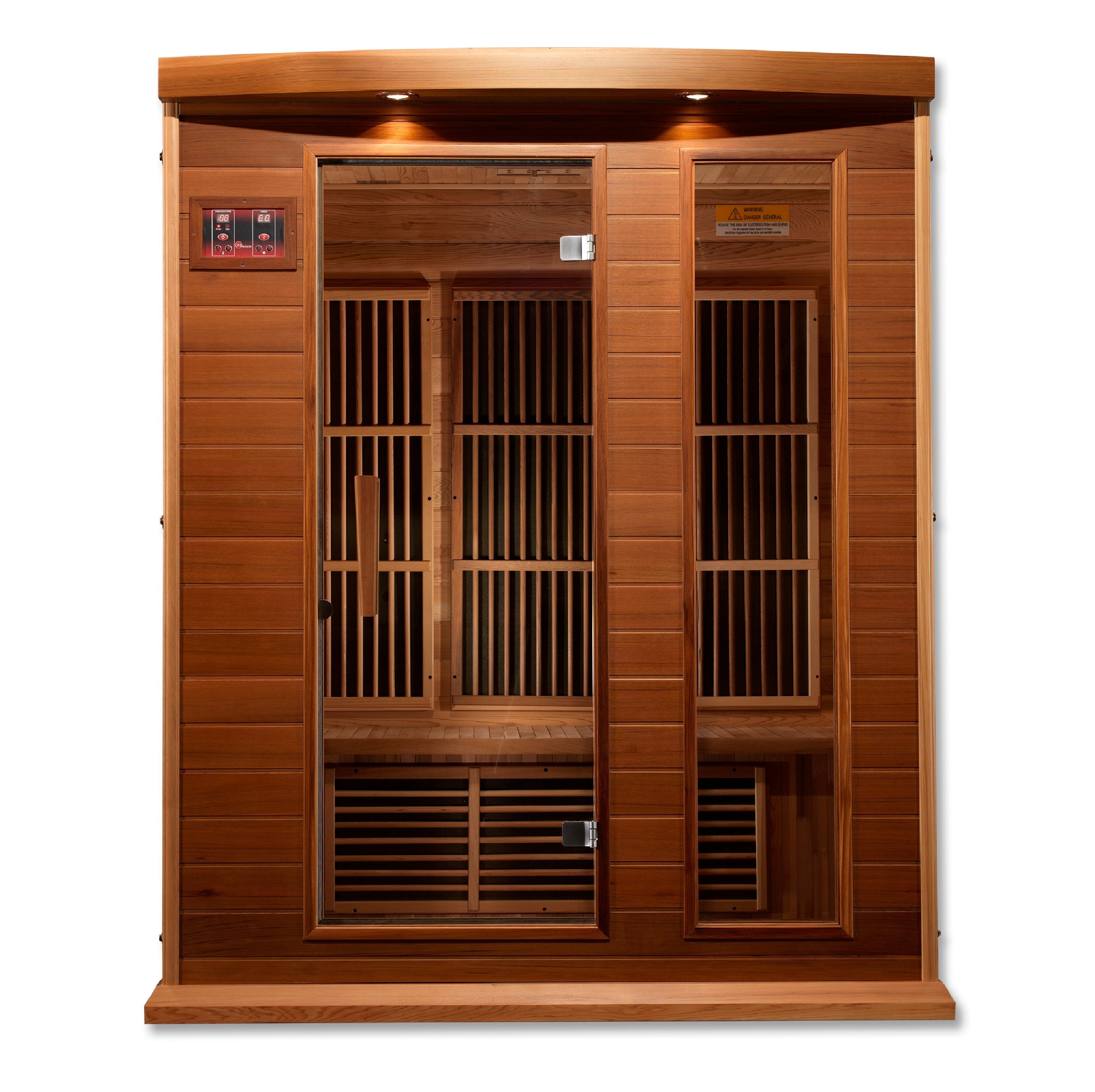 Maxxus Montilemar 3-Person Near Zero EMF Far Infrared Red Cedar Sauna Golden Designs Inc (NA)