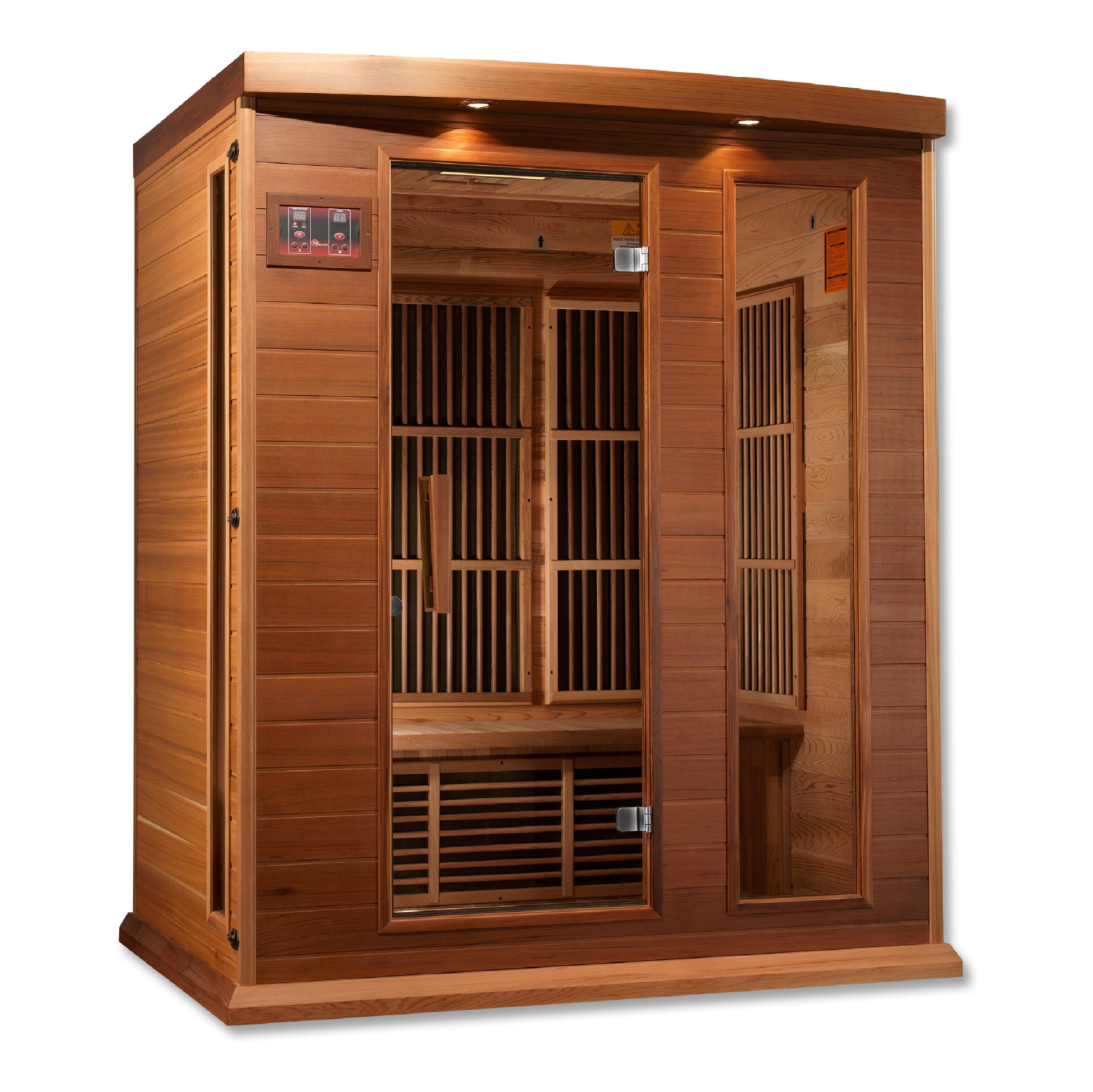 Maxxus Montilemar 3-Person Near Zero EMF Far Infrared Red Cedar Sauna Golden Designs Inc (NA)