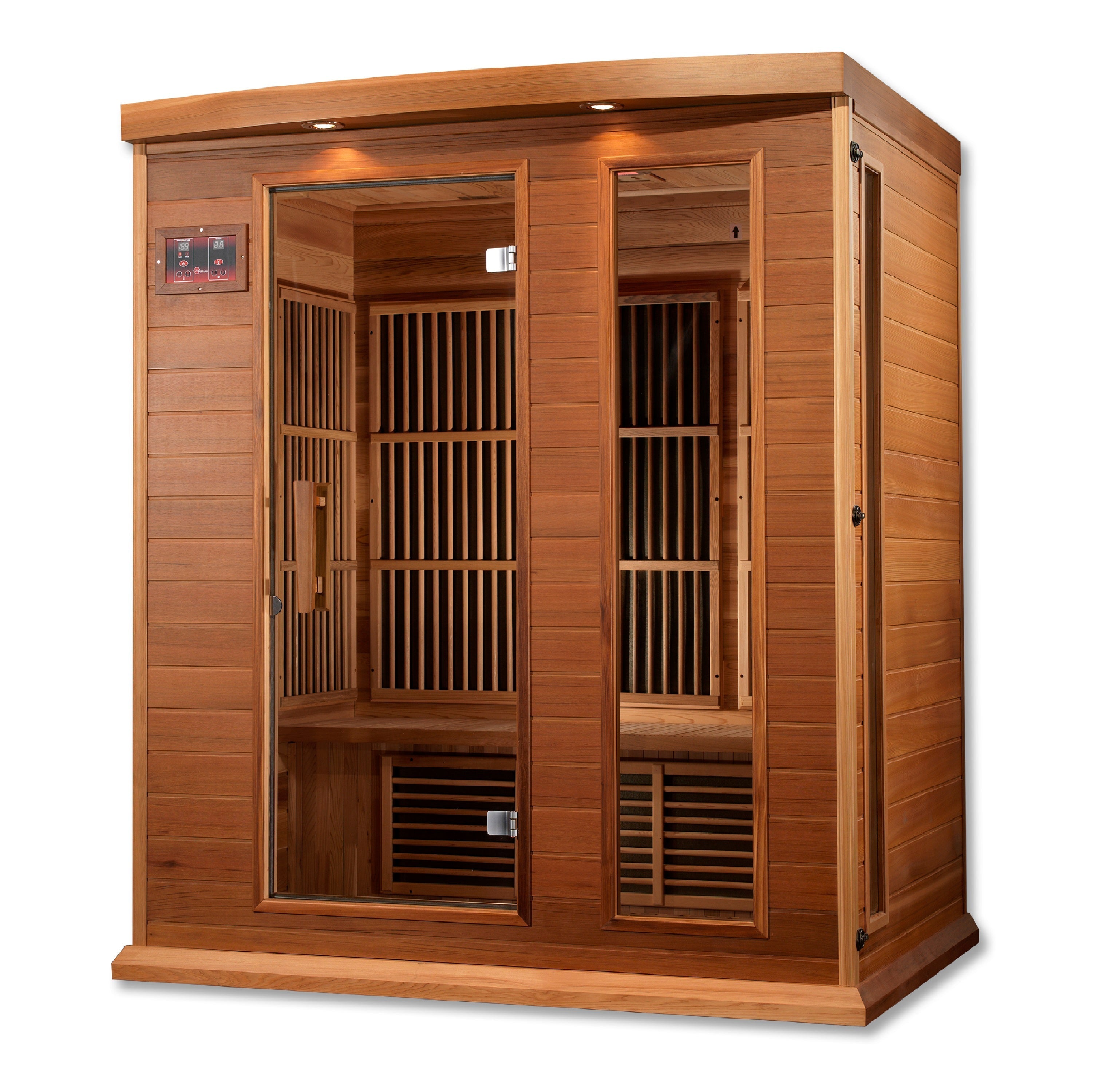 Maxxus Montilemar 3-Person Near Zero EMF Far Infrared Red Cedar Sauna Golden Designs Inc (NA)