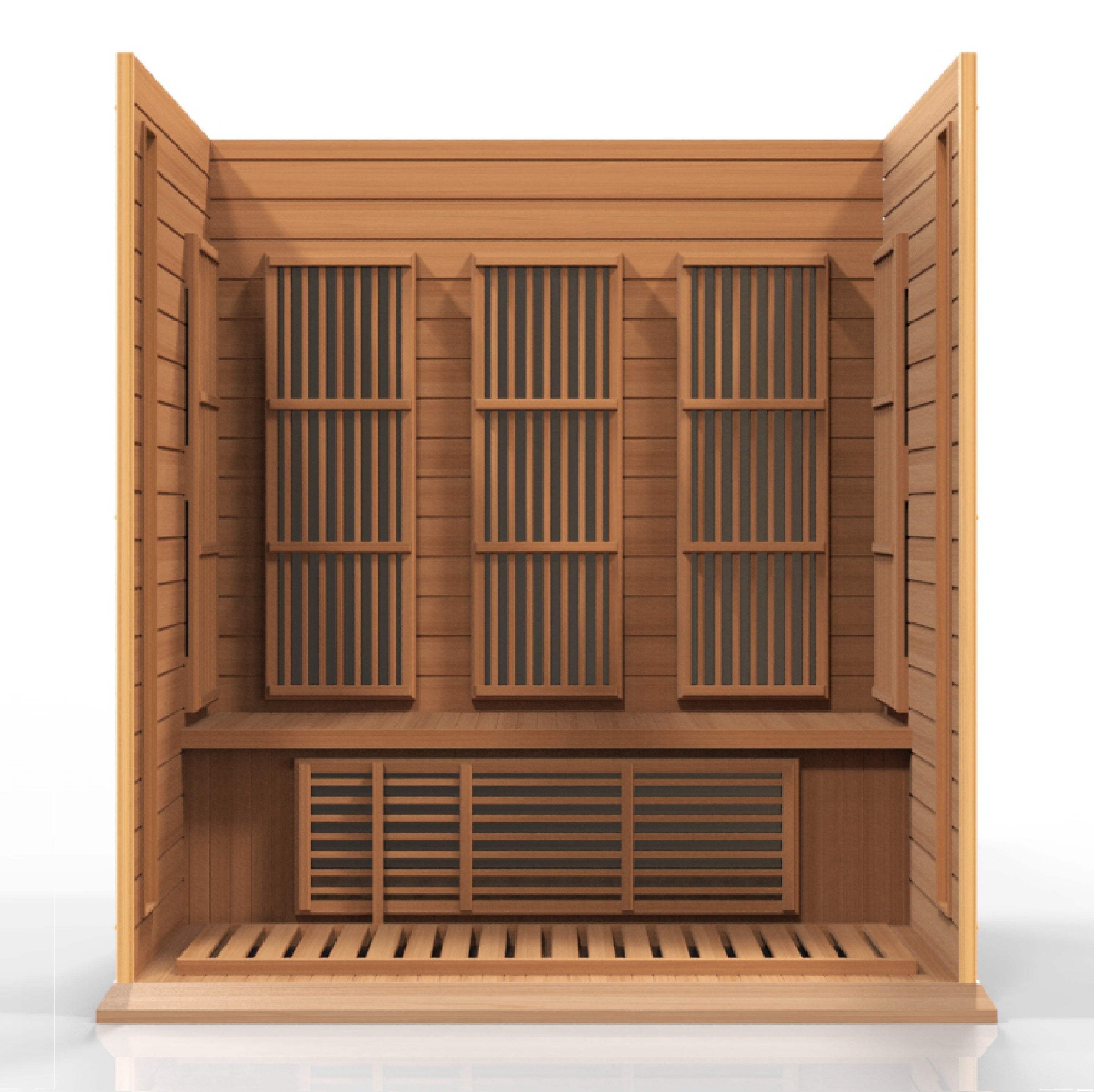 Maxxus Montilemar 3-Person Near Zero EMF Far Infrared Red Cedar Sauna Golden Designs Inc (NA)
