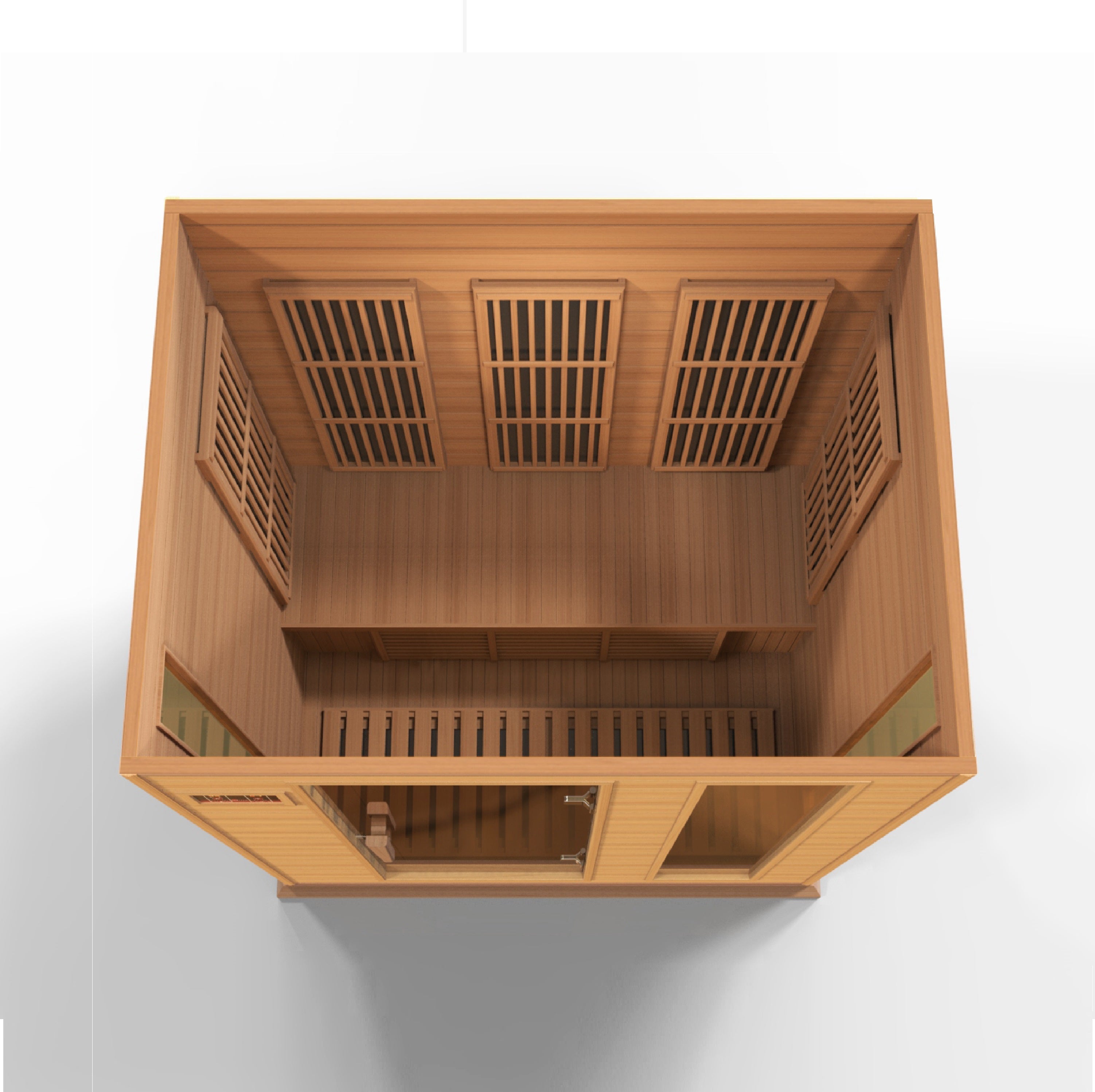 Maxxus Montilemar 3-Person Near Zero EMF Far Infrared Red Cedar Sauna Golden Designs Inc (NA)