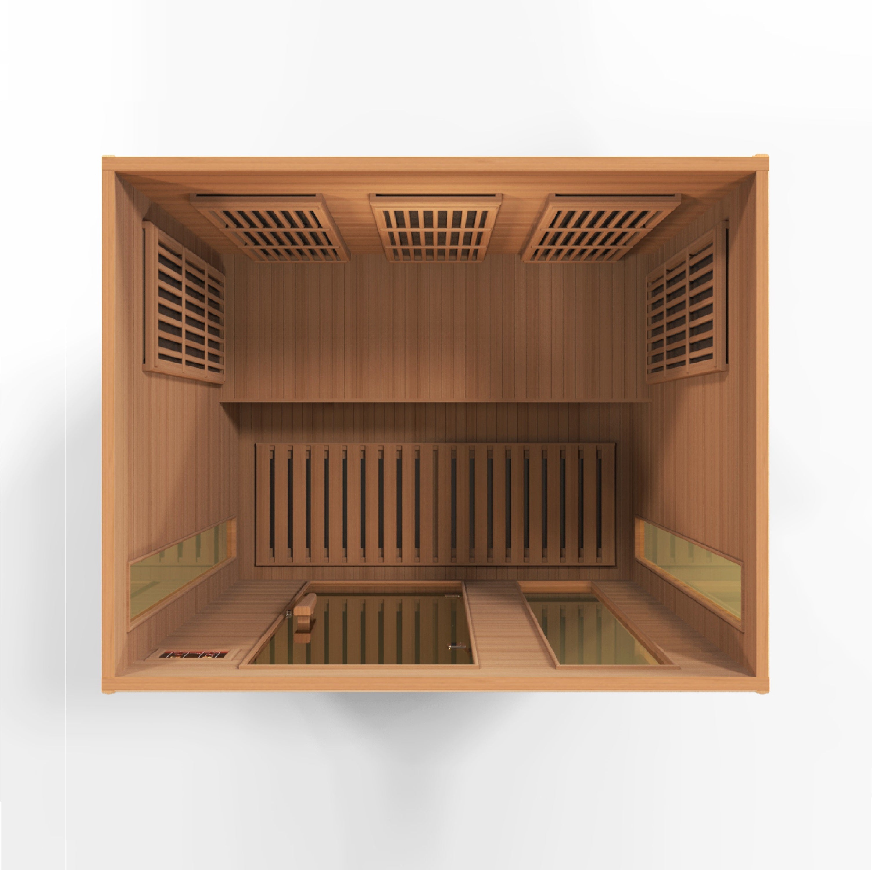 Maxxus Montilemar 3-Person Near Zero EMF Far Infrared Red Cedar Sauna Golden Designs Inc (NA)