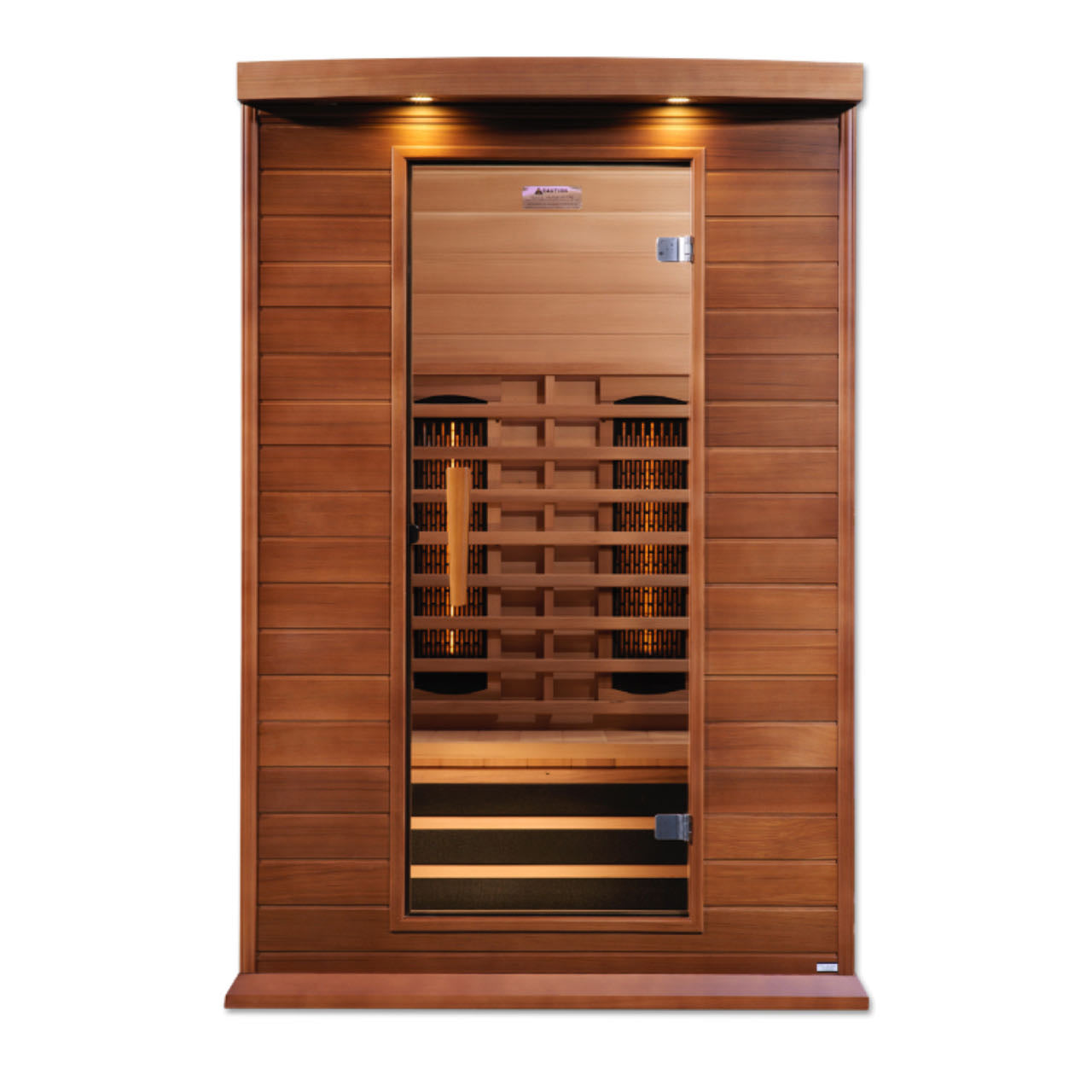 Maxxus 2-Person Canadian Red Cedar Full Spectrum Infrared Sauna with Chromotherapy & Bluetooth Golden Designs Inc