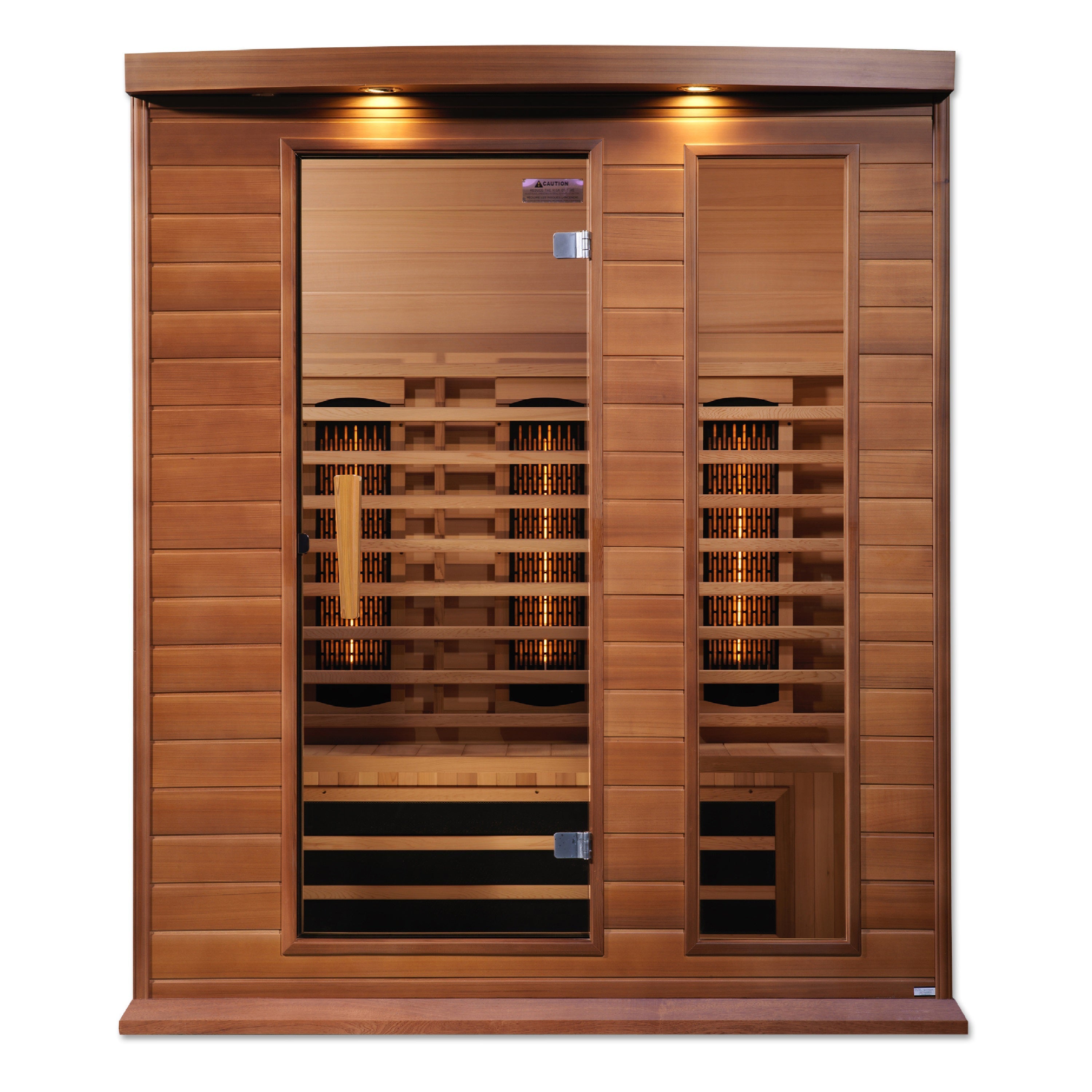 Maxxus 3-Person Full Spectrum IR Sauna, Canadian Red Cedar, Chromotherapy, Bluetooth Maxxus