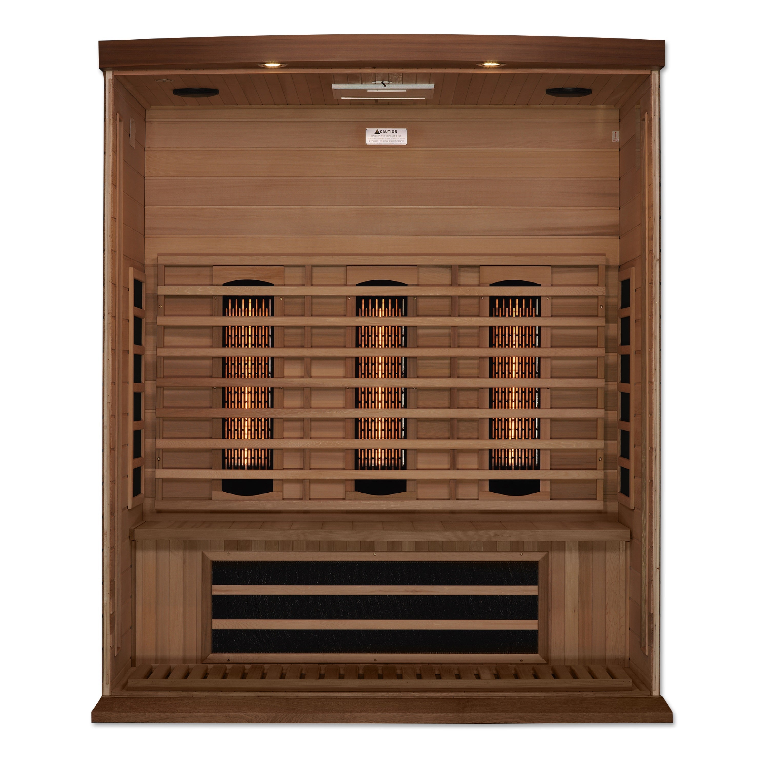 Maxxus 3-Person Full Spectrum IR Sauna, Canadian Red Cedar, Chromotherapy, Bluetooth Maxxus