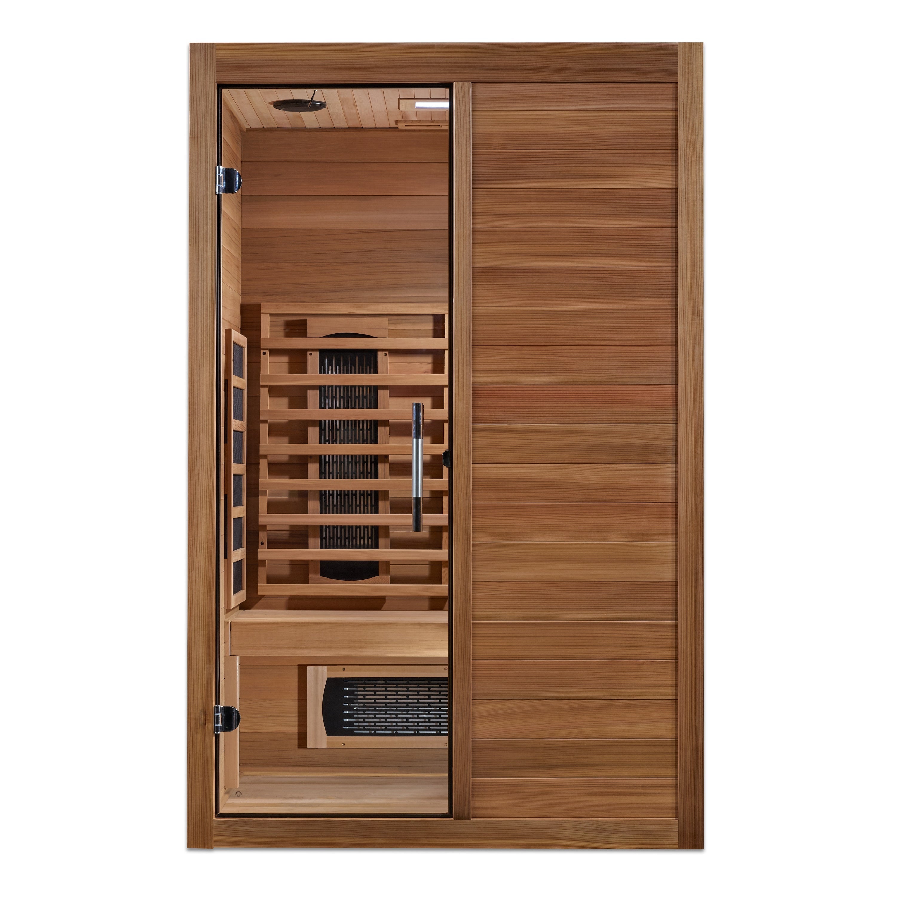 Maxxus S-Line 2-Person Full Spectrum Infrared Sauna with Chromotherapy & Bluetooth Golden Designs Inc