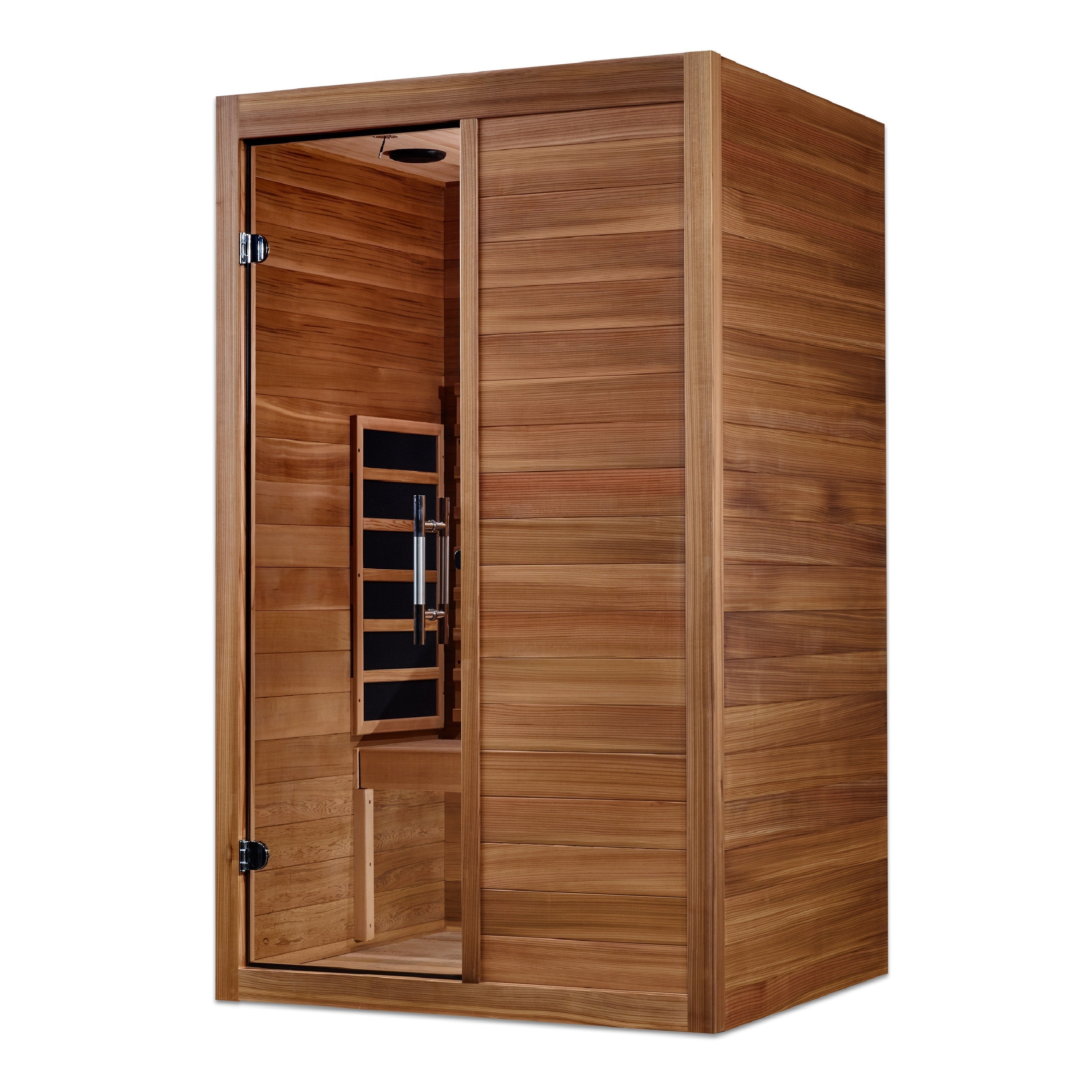 Maxxus S-Line 2-Person Full Spectrum Infrared Sauna with Chromotherapy & Bluetooth Golden Designs Inc