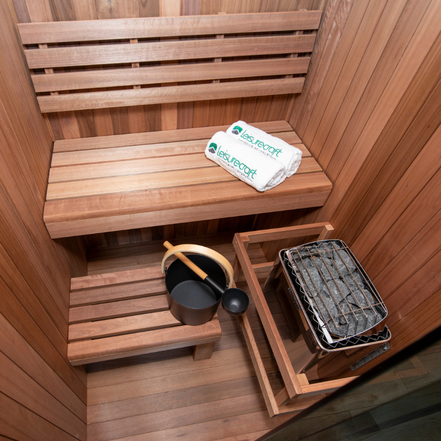 Dundalk Leisurecraft Element Nook Indoor Sauna 54x54 Inches Dundalk
