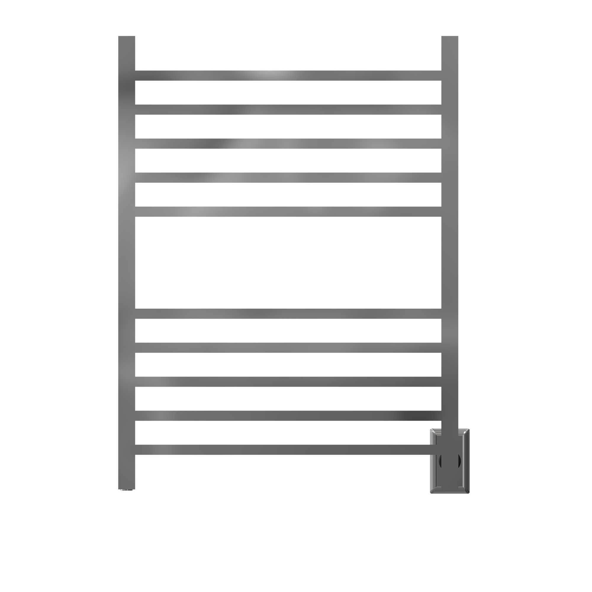 Amba Square Radiant Hardwired + Plug-in Combo Towel Warmer Amba