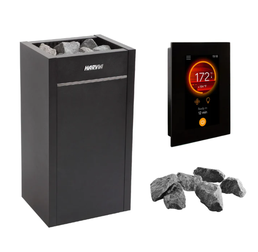 Harvia Virta Sauna Heater Stainless Steel with Rocks and WiFi Control Harvia