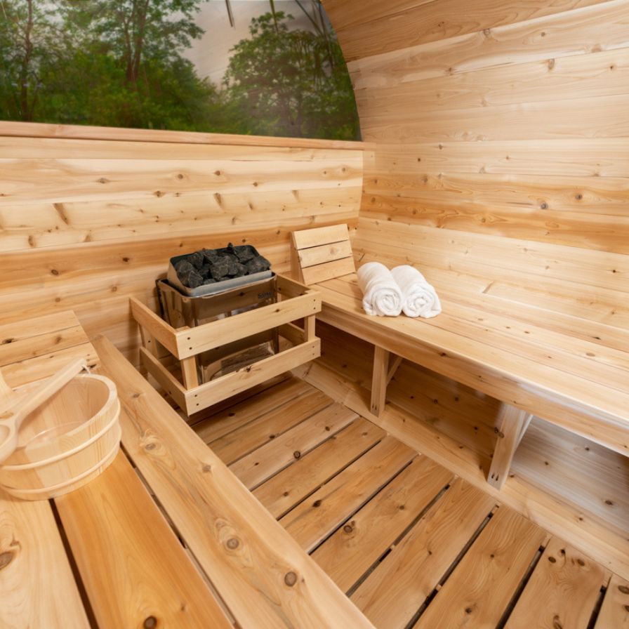 Dundalk LeisureCraft Serenity MP Barrel Sauna for 3-4 People Dundalk LeisureCraft