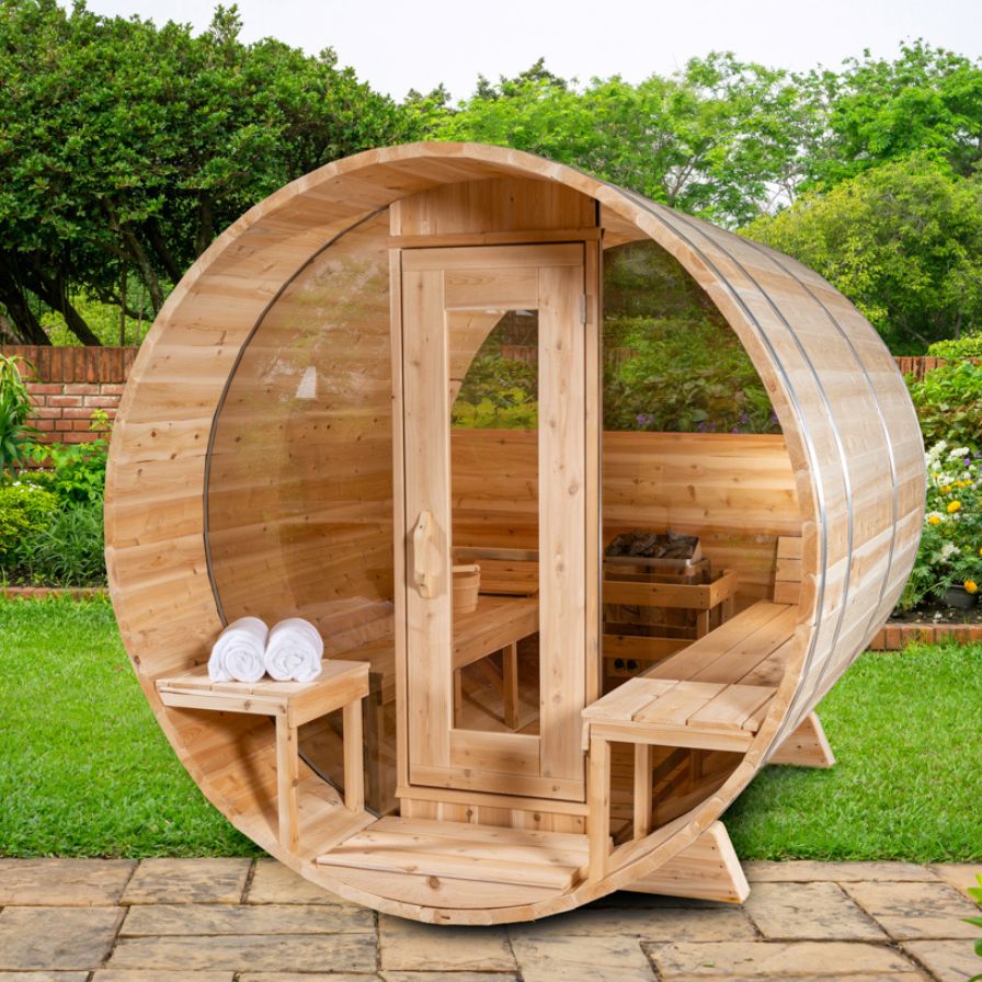 Dundalk LeisureCraft Serenity MP Barrel Sauna for 3-4 People Dundalk LeisureCraft