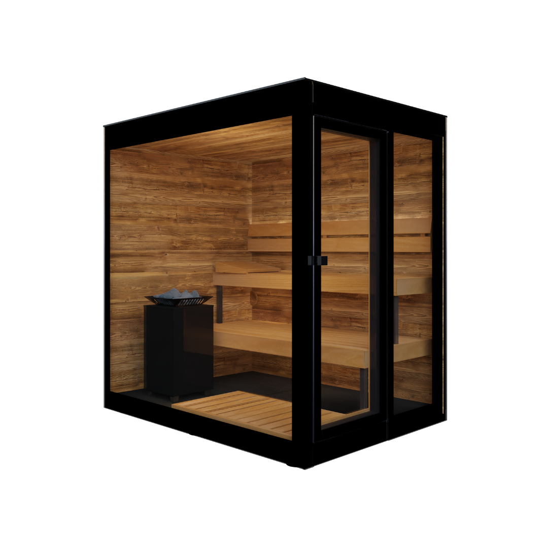 Thermasol Vera - Glass, 2-3 Person, Outdoor Sauna Thermasol
