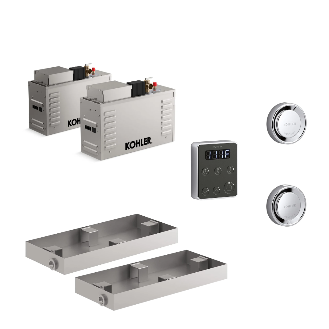 Kohler All-In-One Steam Shower Package Generator, Control Kit, and Drain Pan Kohler